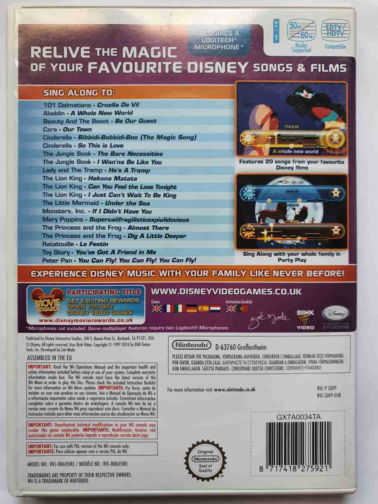 DISNEY SING IT FAMILY HITS -EN-