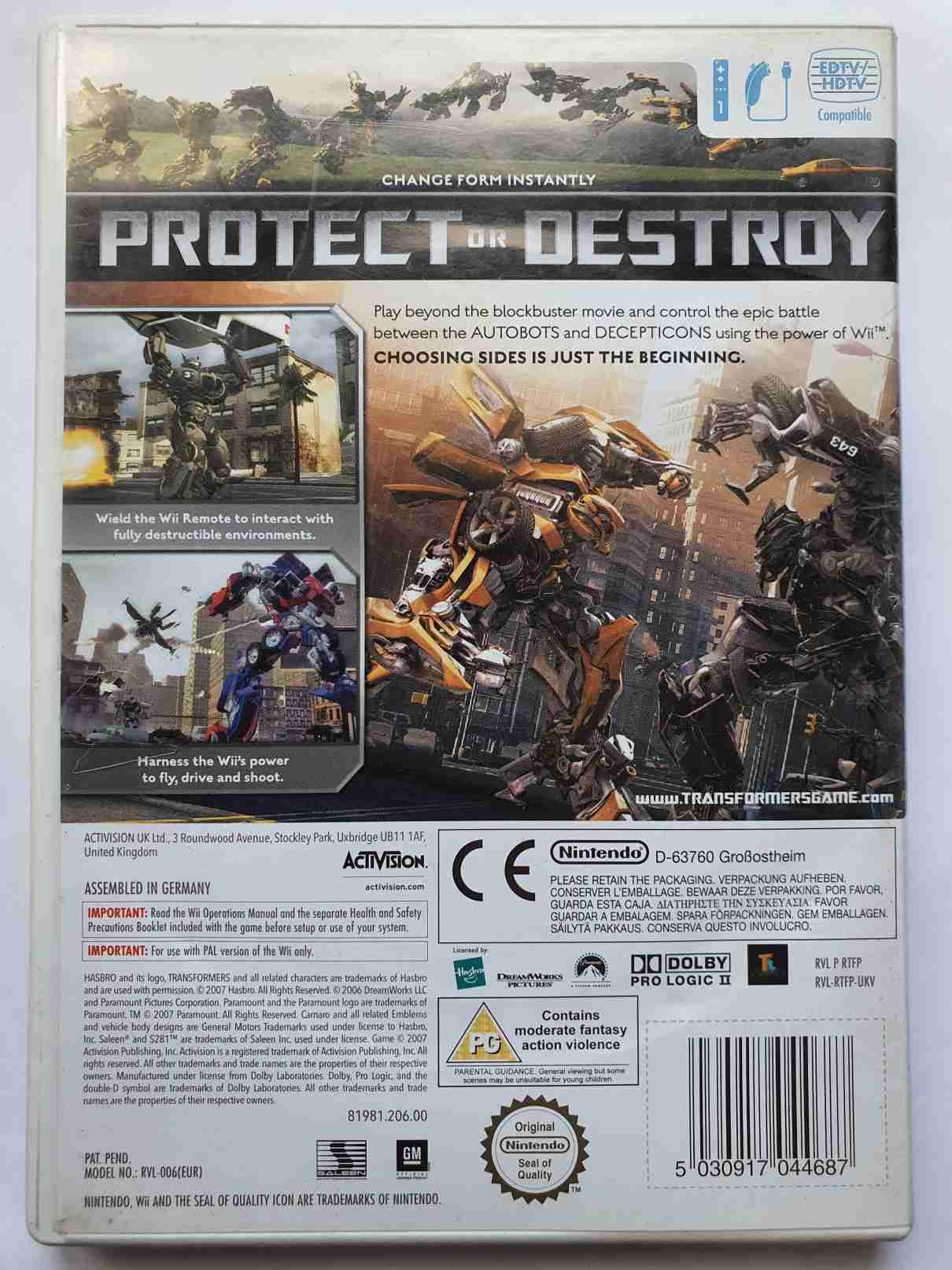 TRANSFORMERS THE GAME -EN-