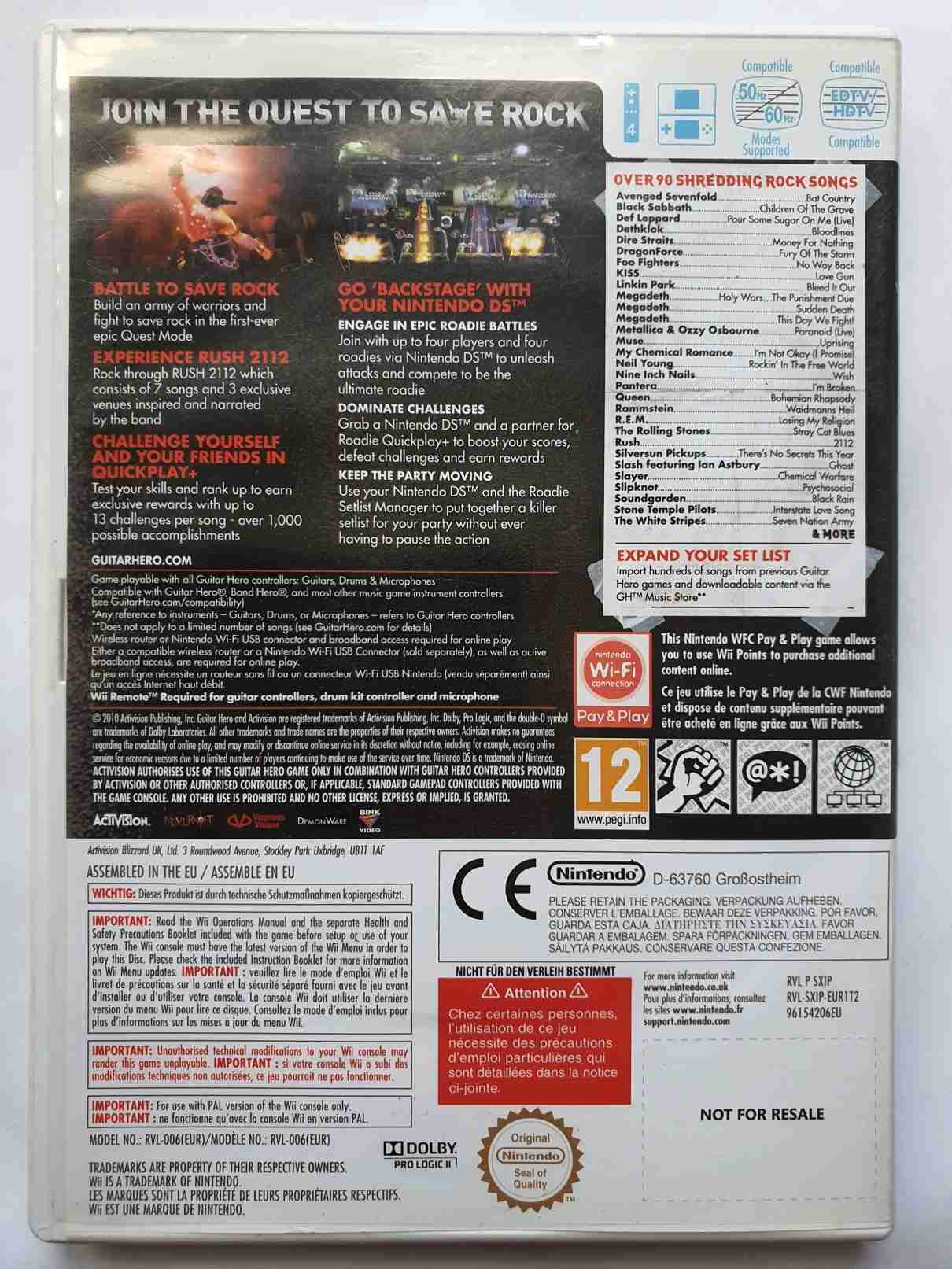 GUITAR HERO - WARRIORS OF ROCK -EN-