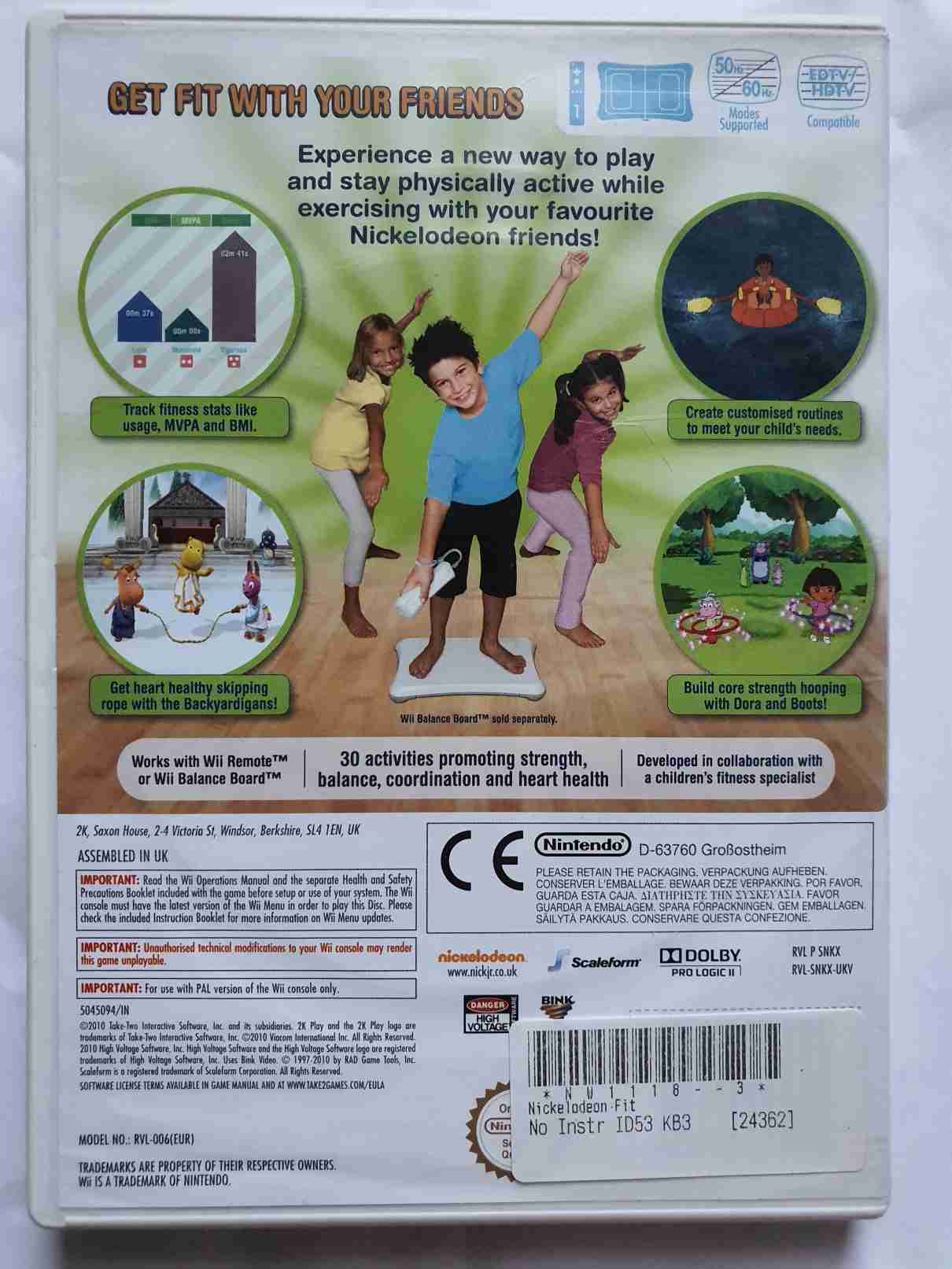 NICKELODEON FIT -EN-