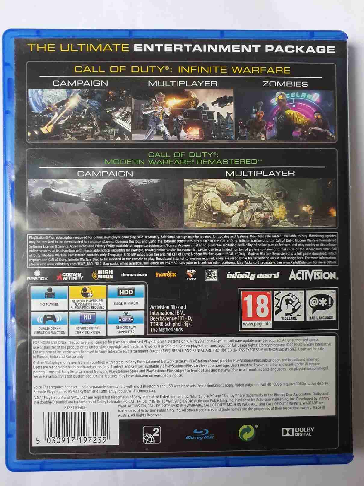 CALL OF DUTY INFINITE WARFARE LEGACY EDITION -EN-