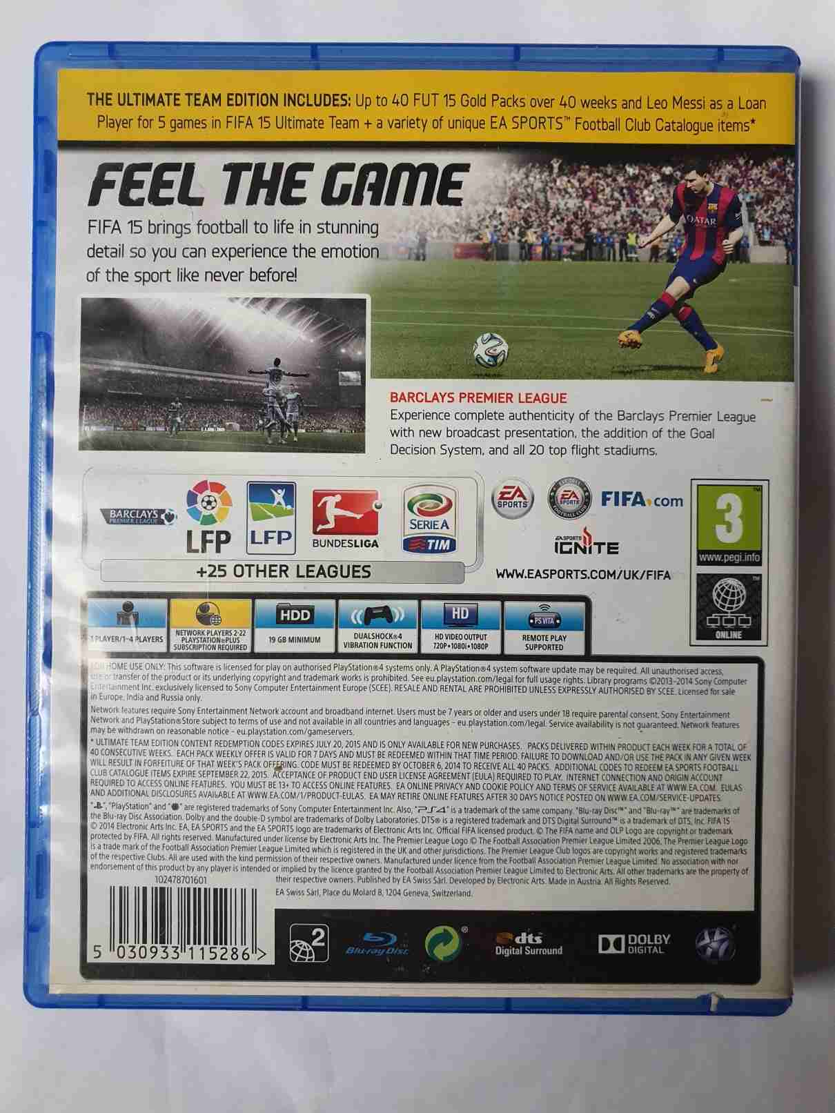FIFA 15 ULTIMATE TEAM EDITION -EN-