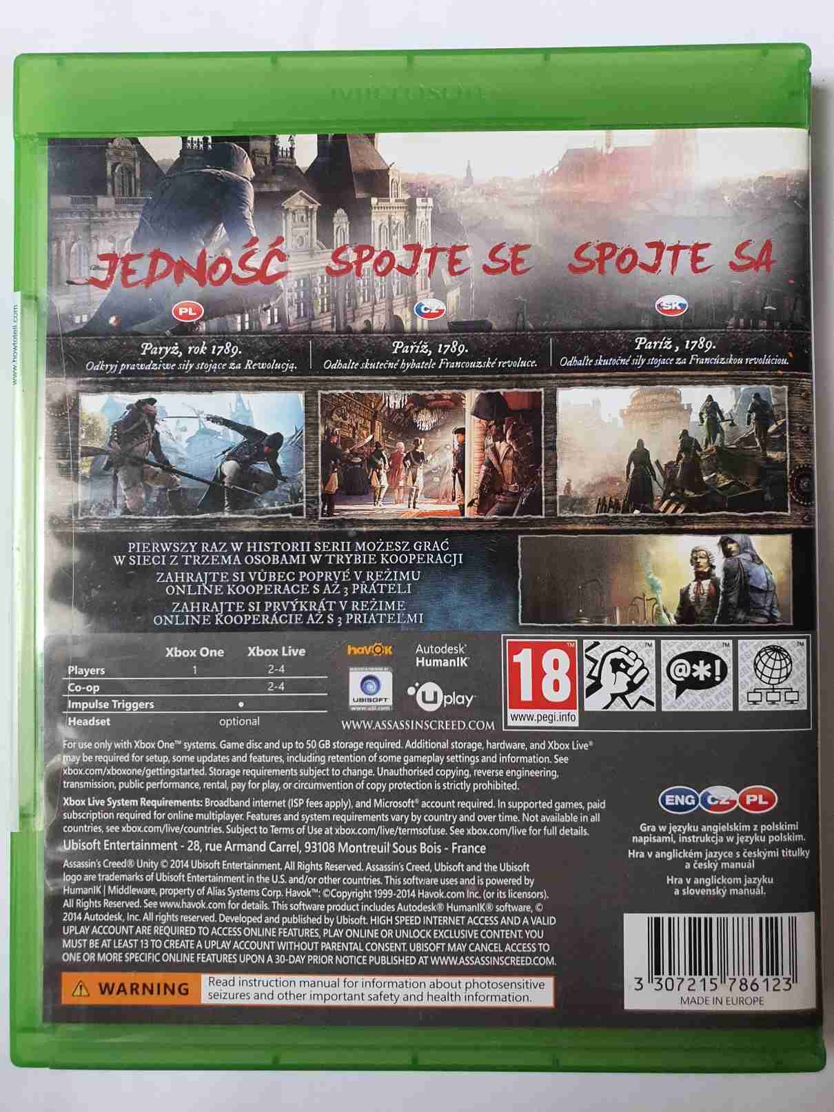 ASSASSIN,S CREED UNITY -CZ-