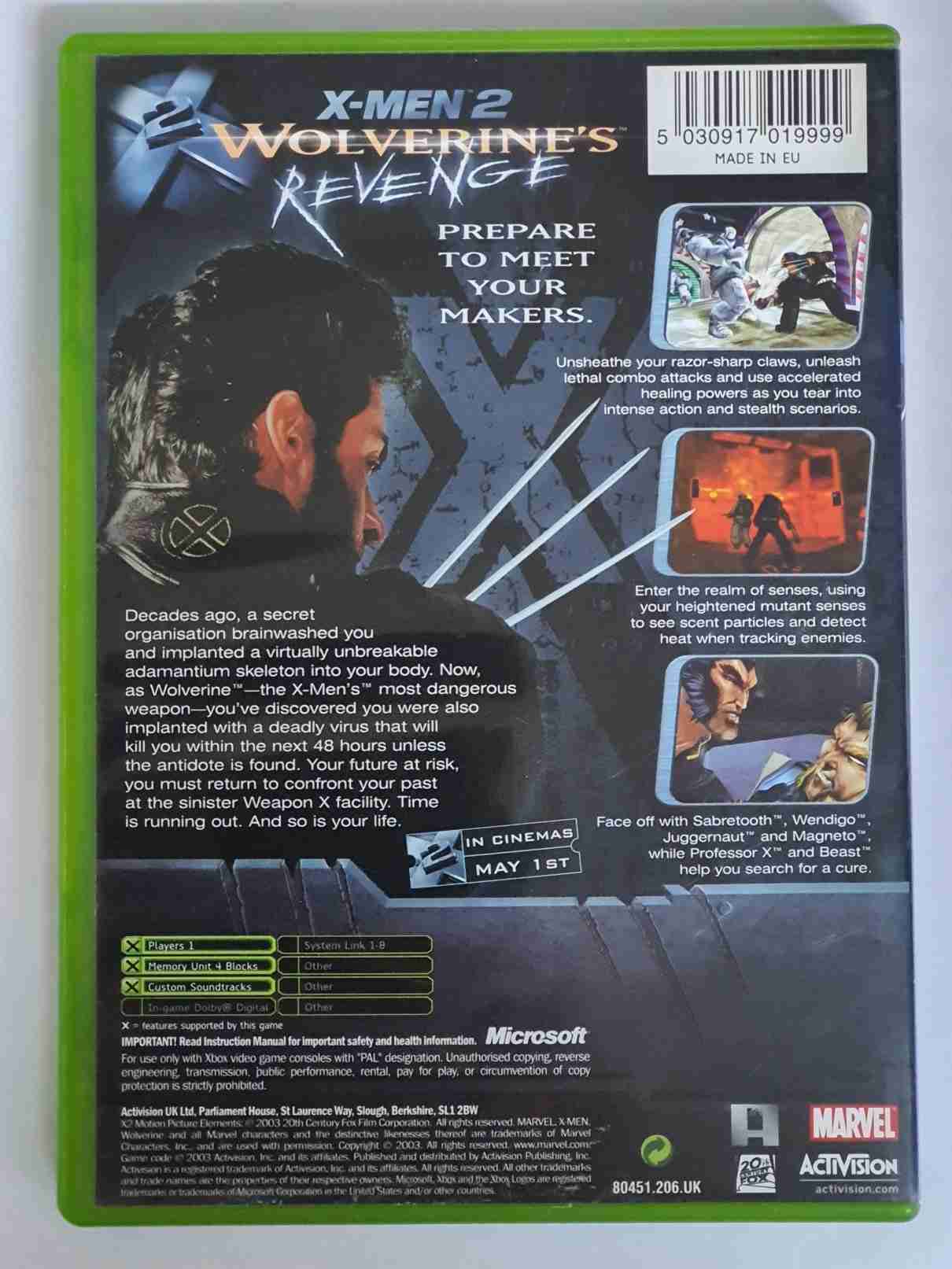 X-MEN 2 WOLVERINE,S REVENGE -EN-