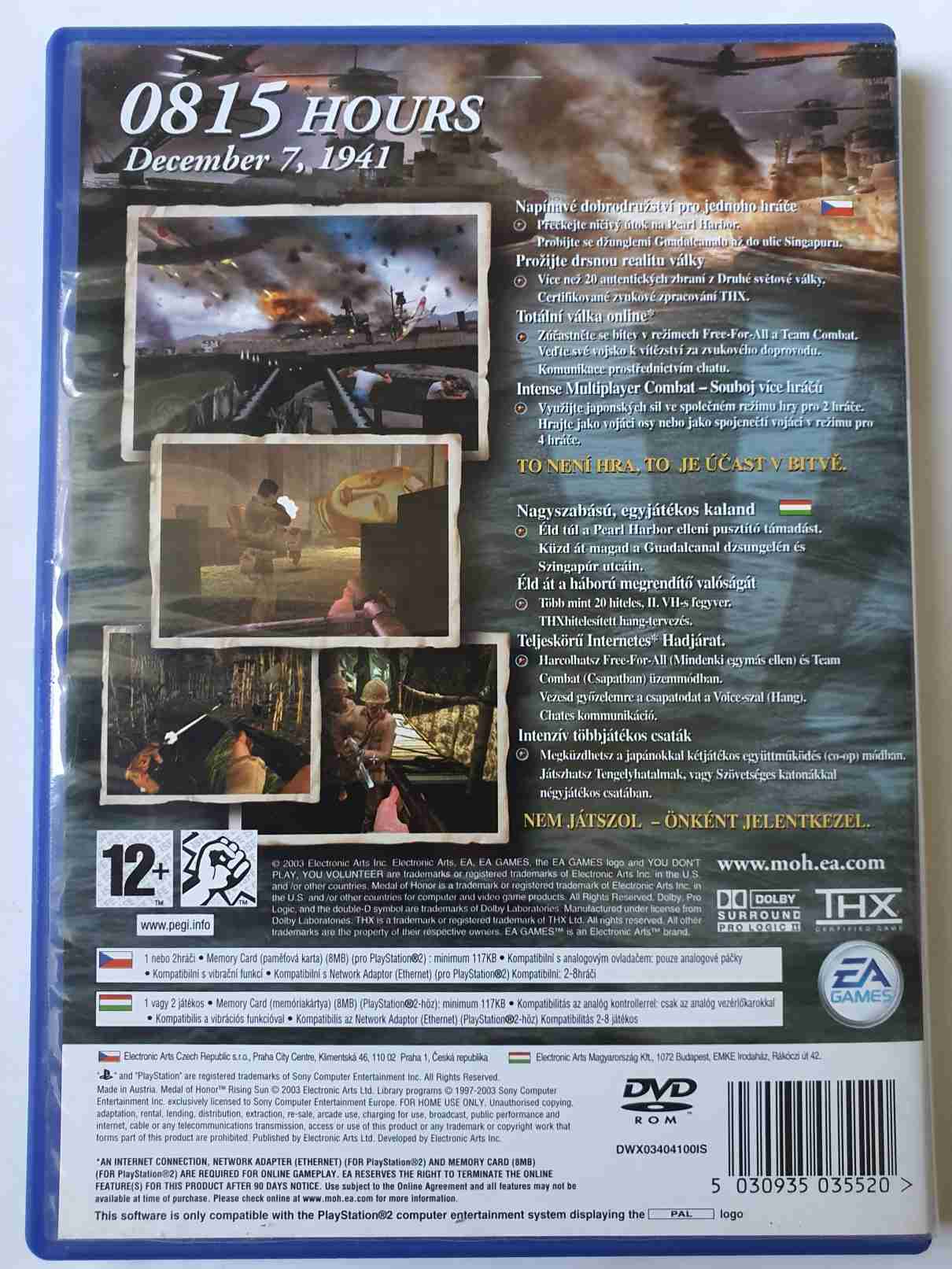 MEDAL OF HONOR RISING SUN -EN-CZ