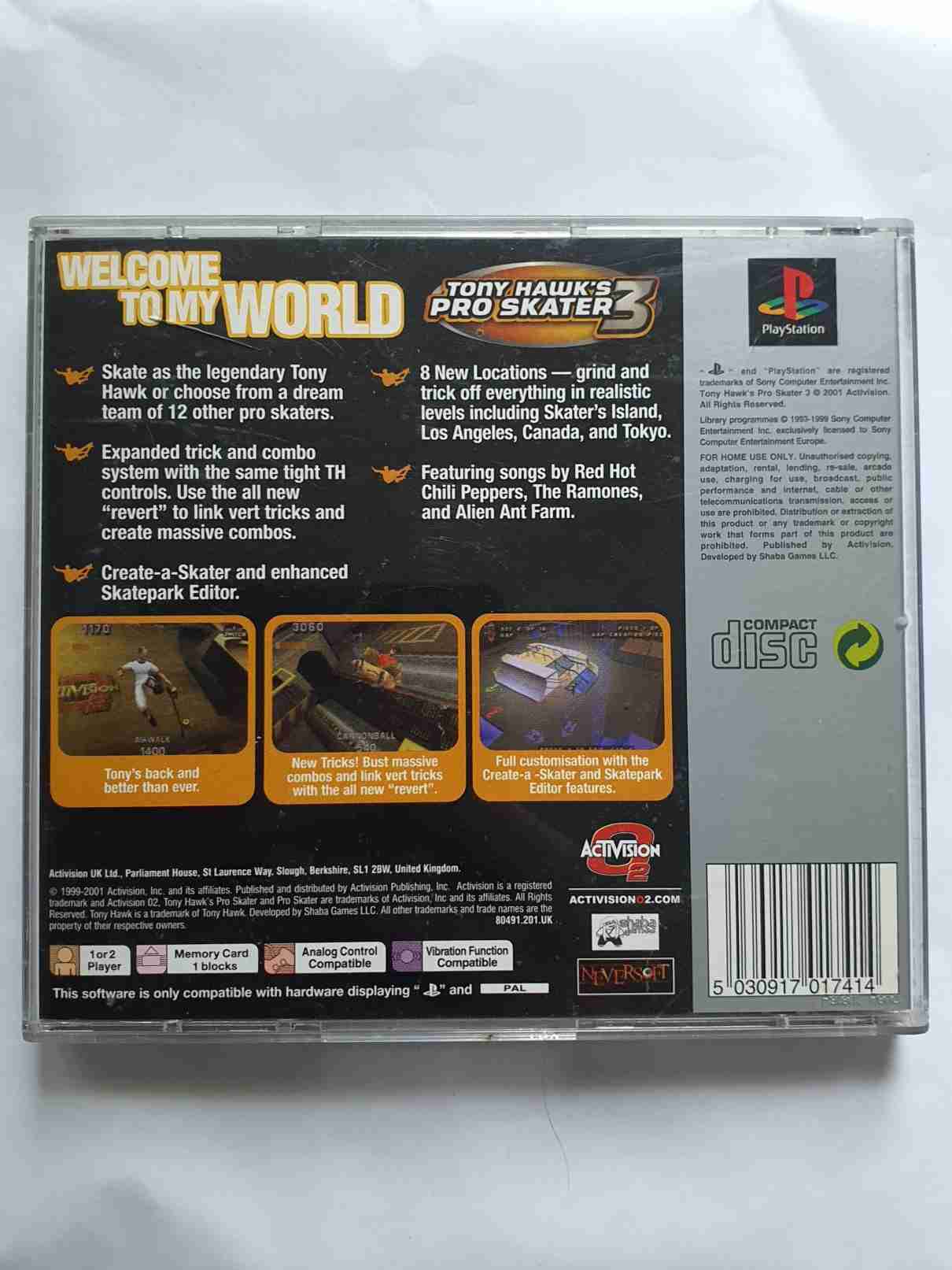TONY HAWK,S PRO SKATER 3-EN-