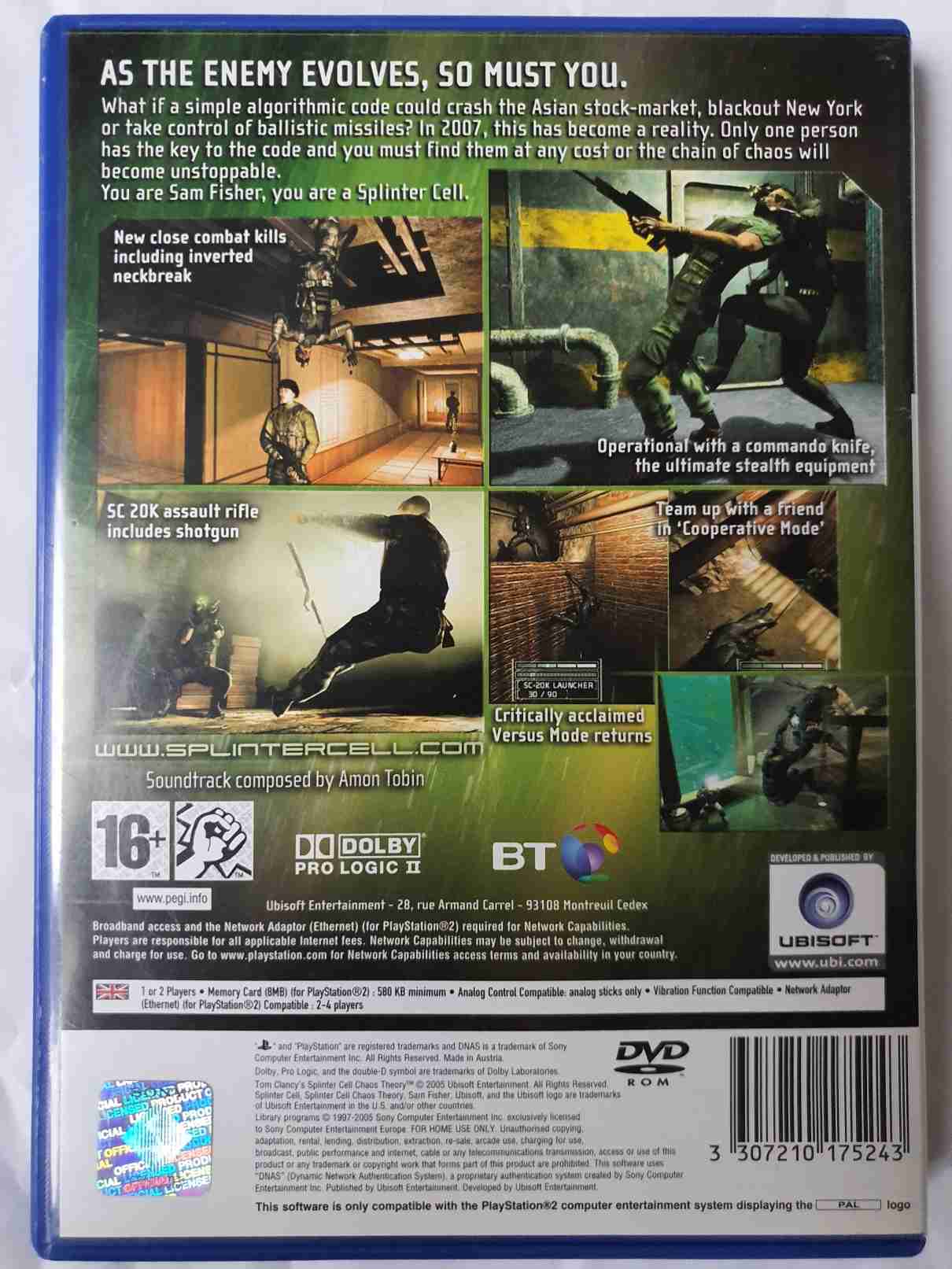 TOM CLANCY,S SPLINTER CELL CHAOS THEORY