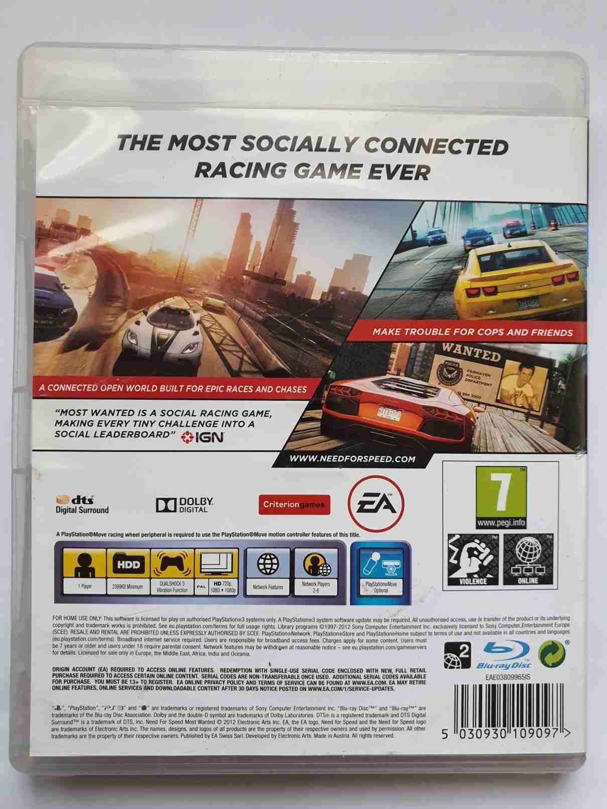 NEED FOR SPEED -MOST WANTED -MOVE