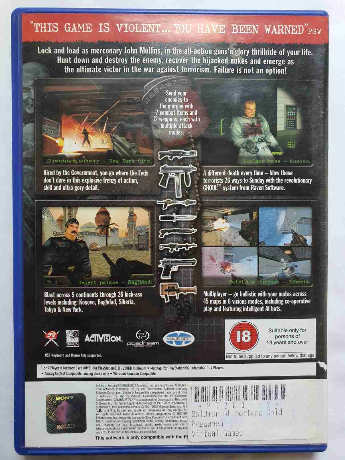 SOLDIER OF FORTUNE GOLD EDITION -EN-