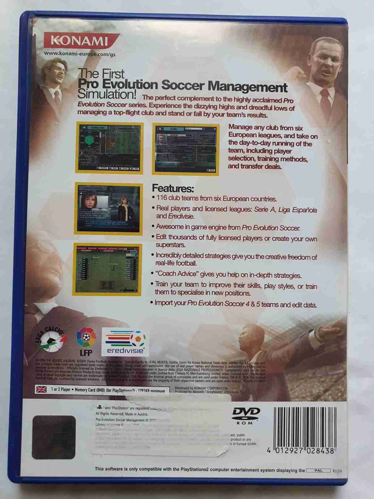 PRO EVOLUTION SOCCER MANAGEMENT -EN- 