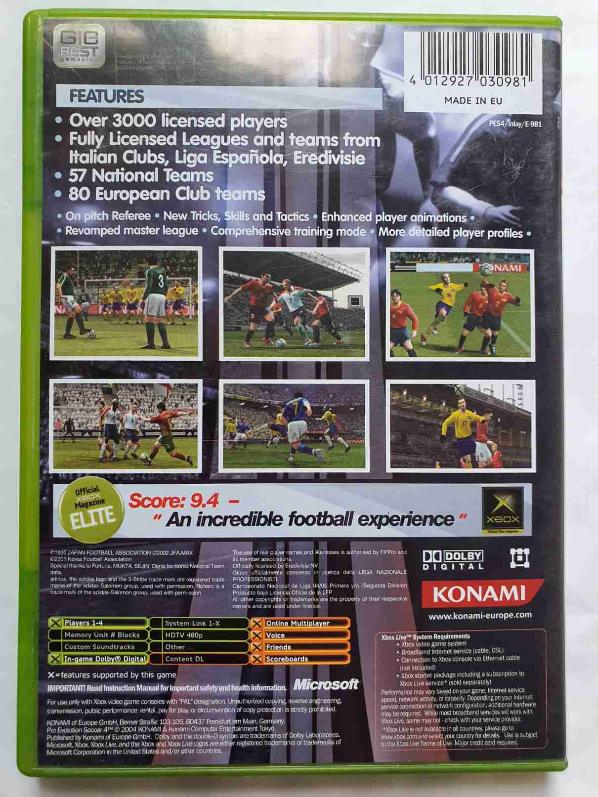 PRO EVOLUTION SOCCER 4 -EN -