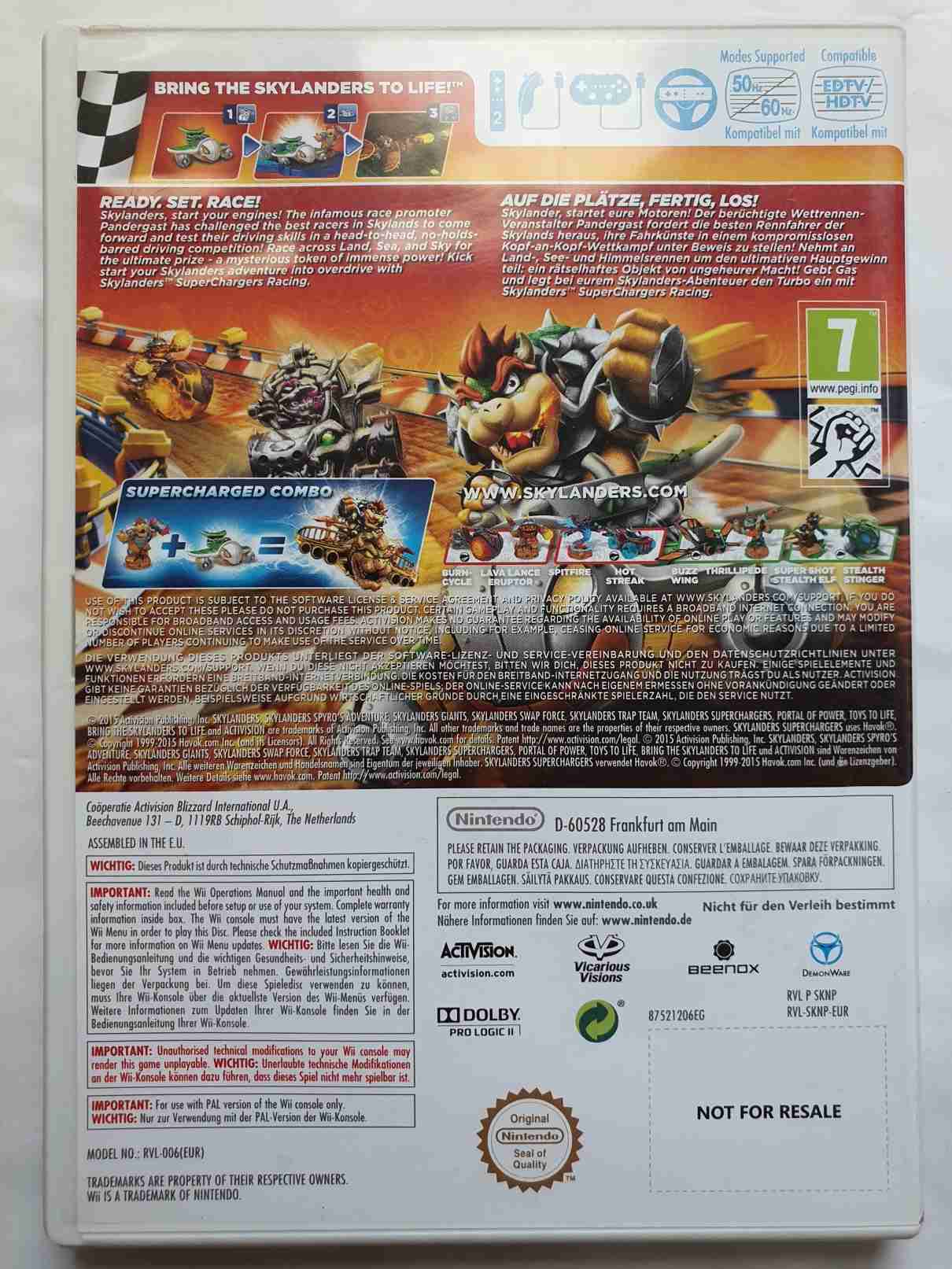 SKYLANDERS SUPERCHARGERS RACING -EN-