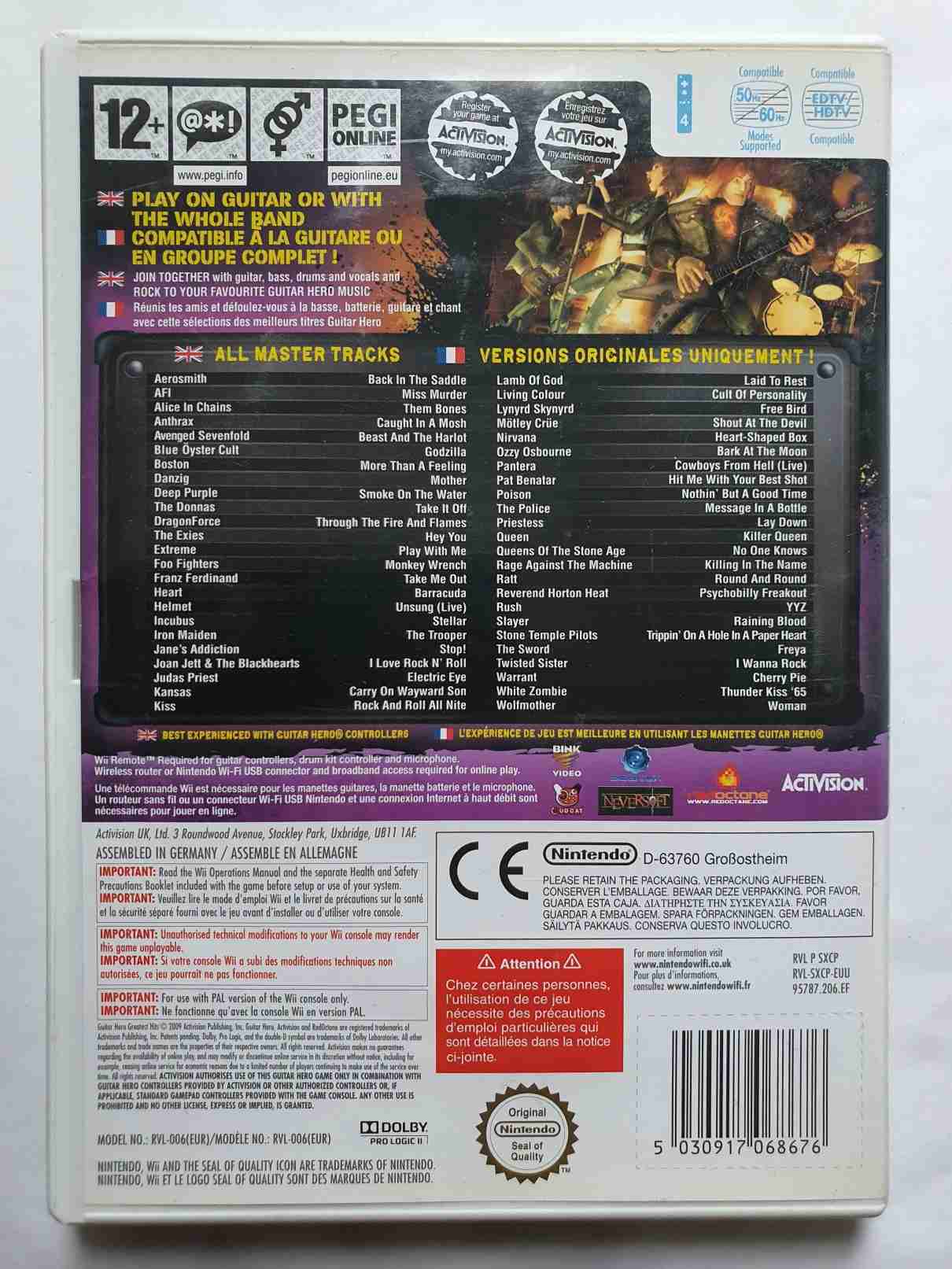 GUITAR HERO GREATEST HITS -EN-