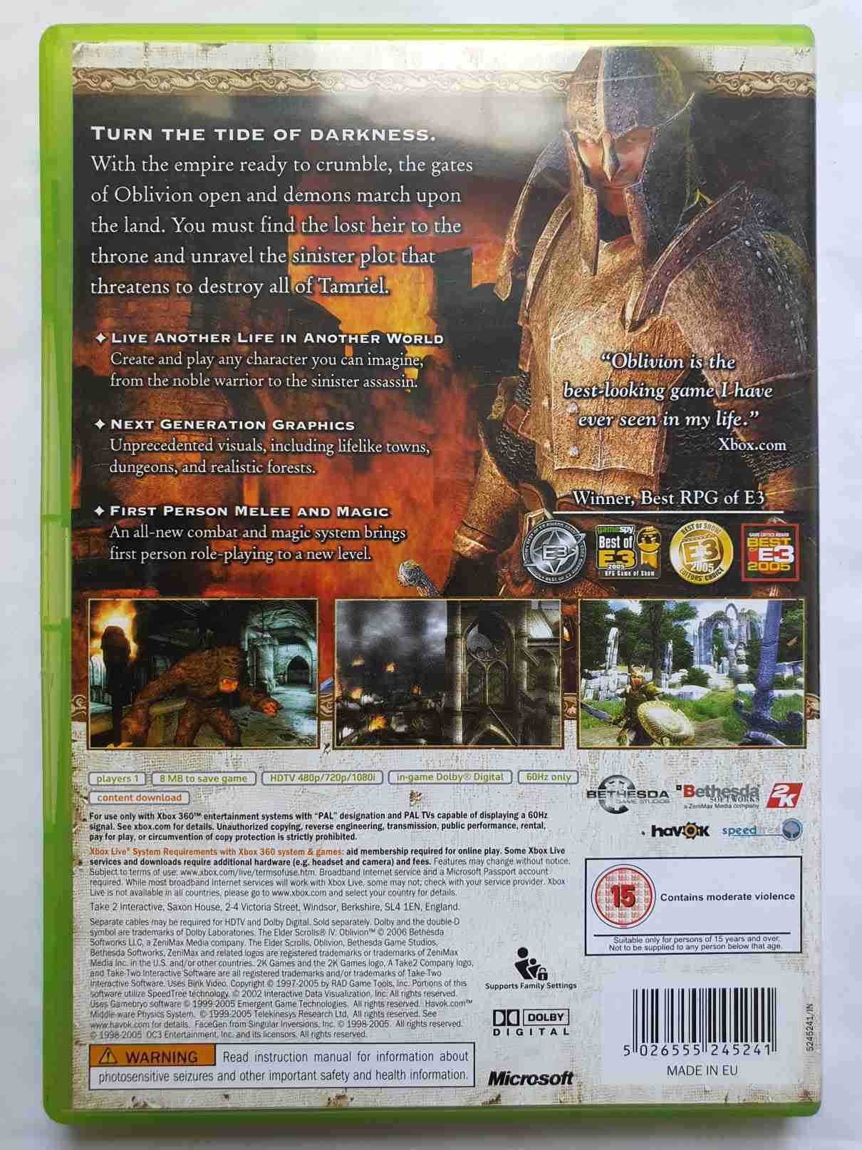 THE ELDER SCROLLS IV - OBLIVION -EN-