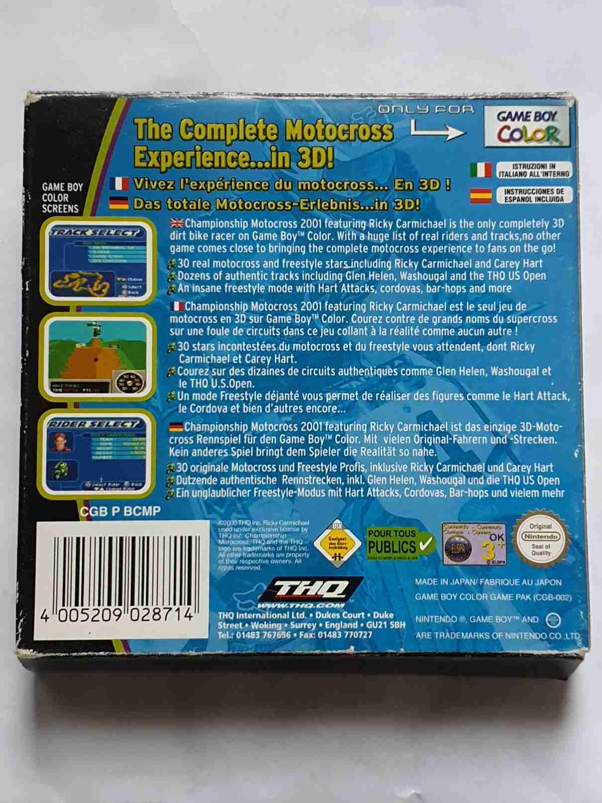CHAMPIONSHIP MOTOCROSS 2001
