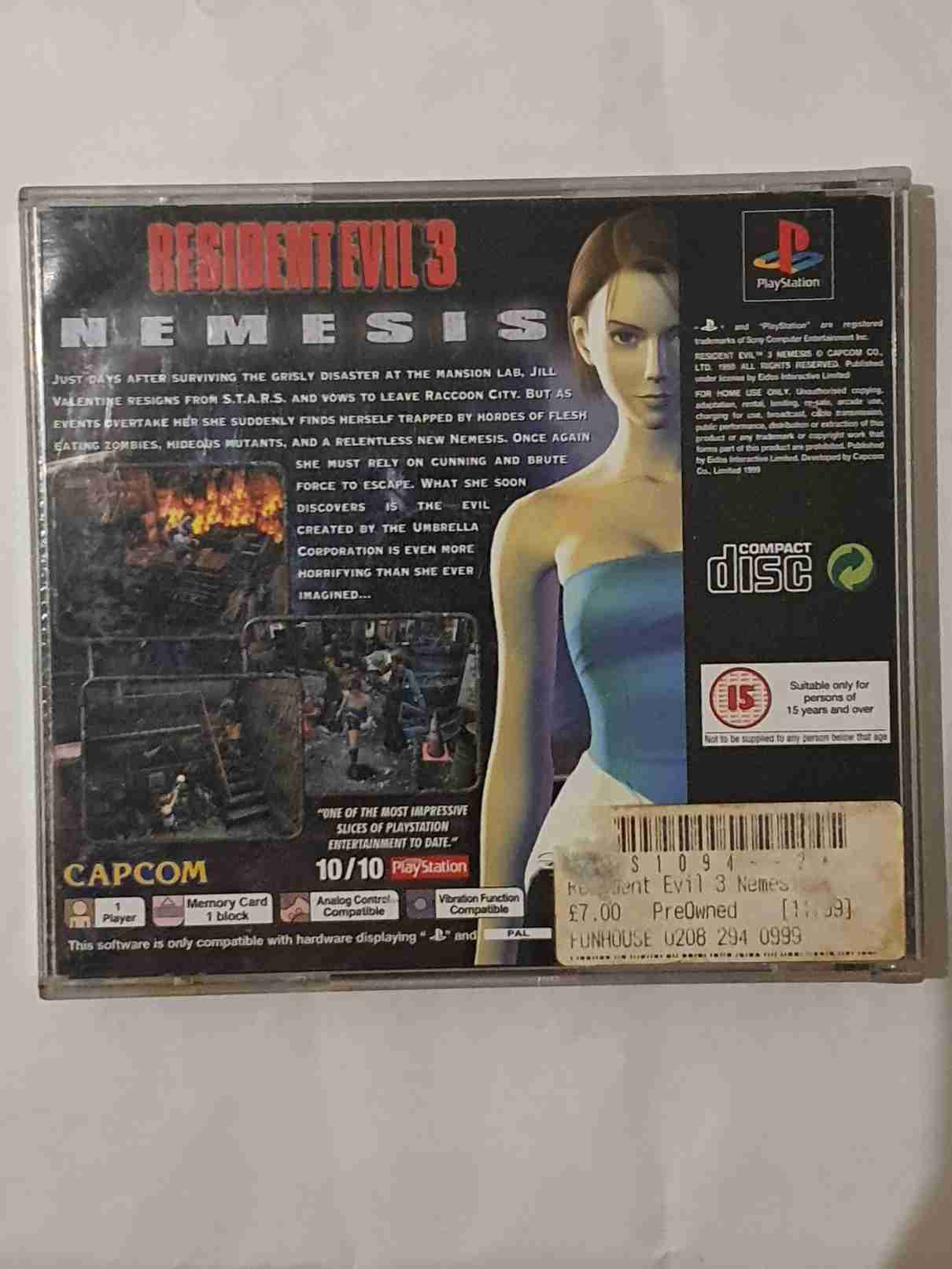 RESIDENT EVIL 3 NEMESIS -EN-