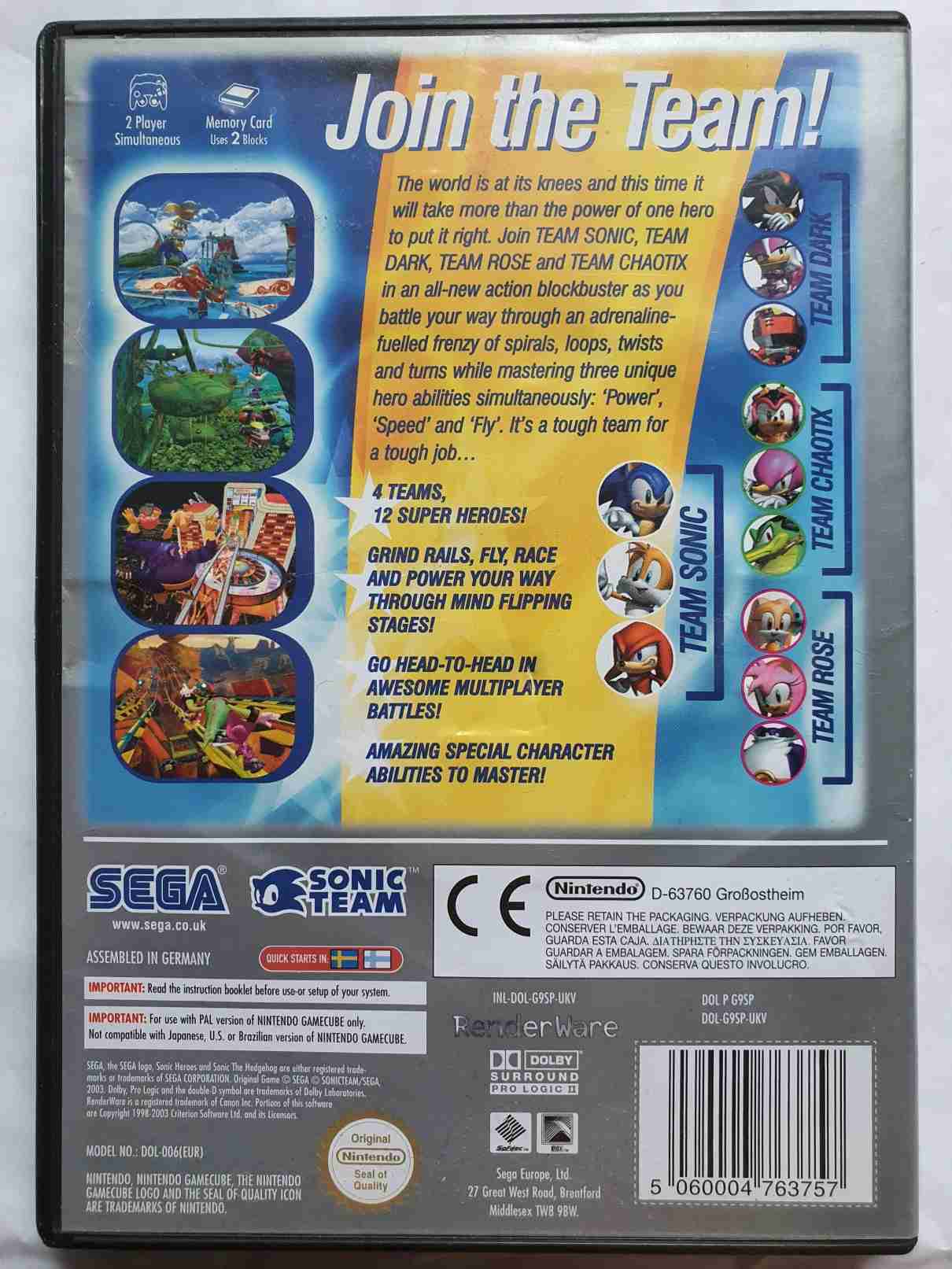 SONIC HEROES -EN-
