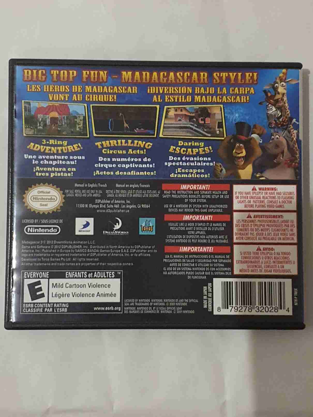 MADAGASCAR 3 THE VIDEOGAME -USA-