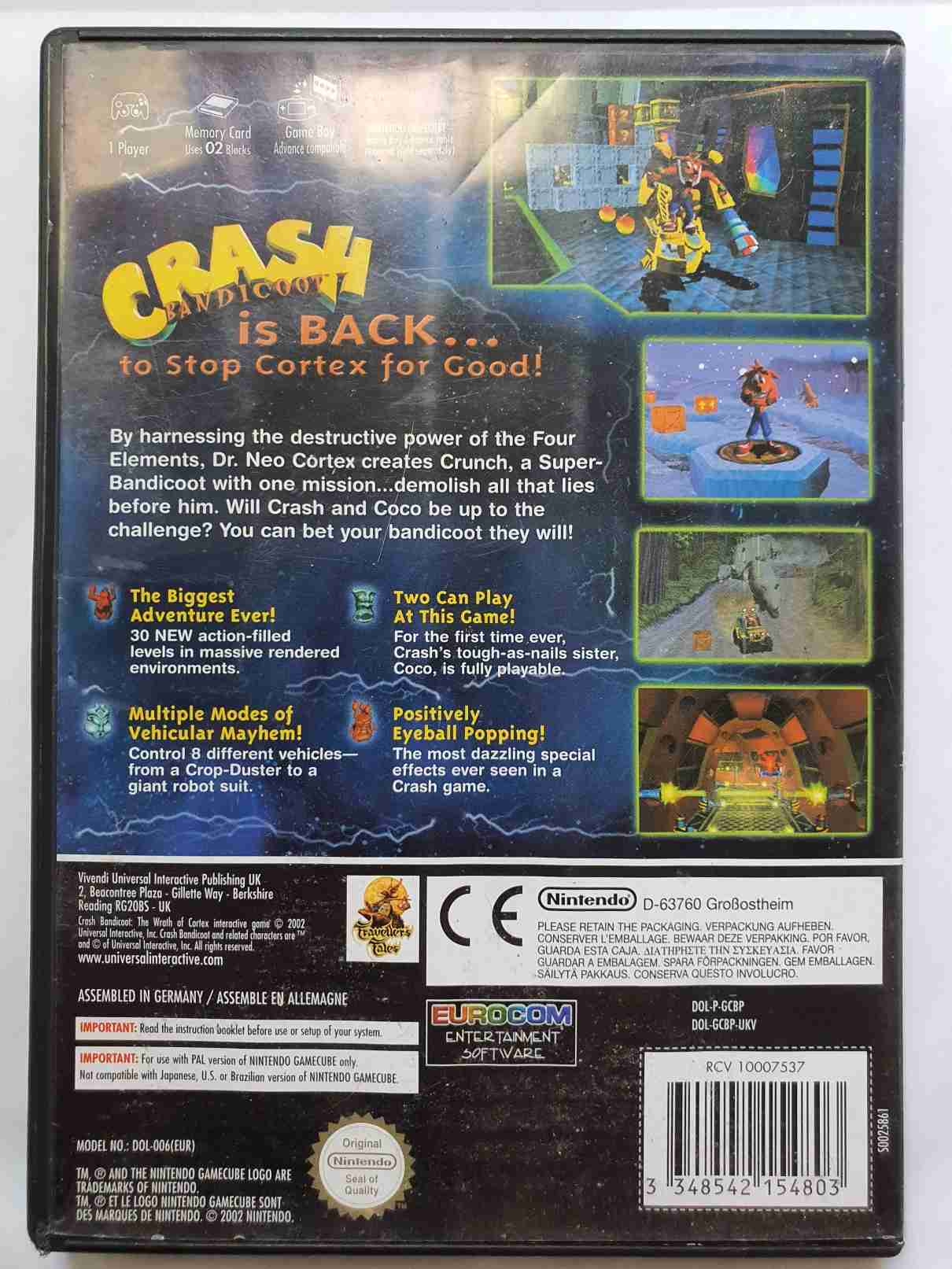 CRASH BANDICOOT - THE WRATH OF CORTEX-EN