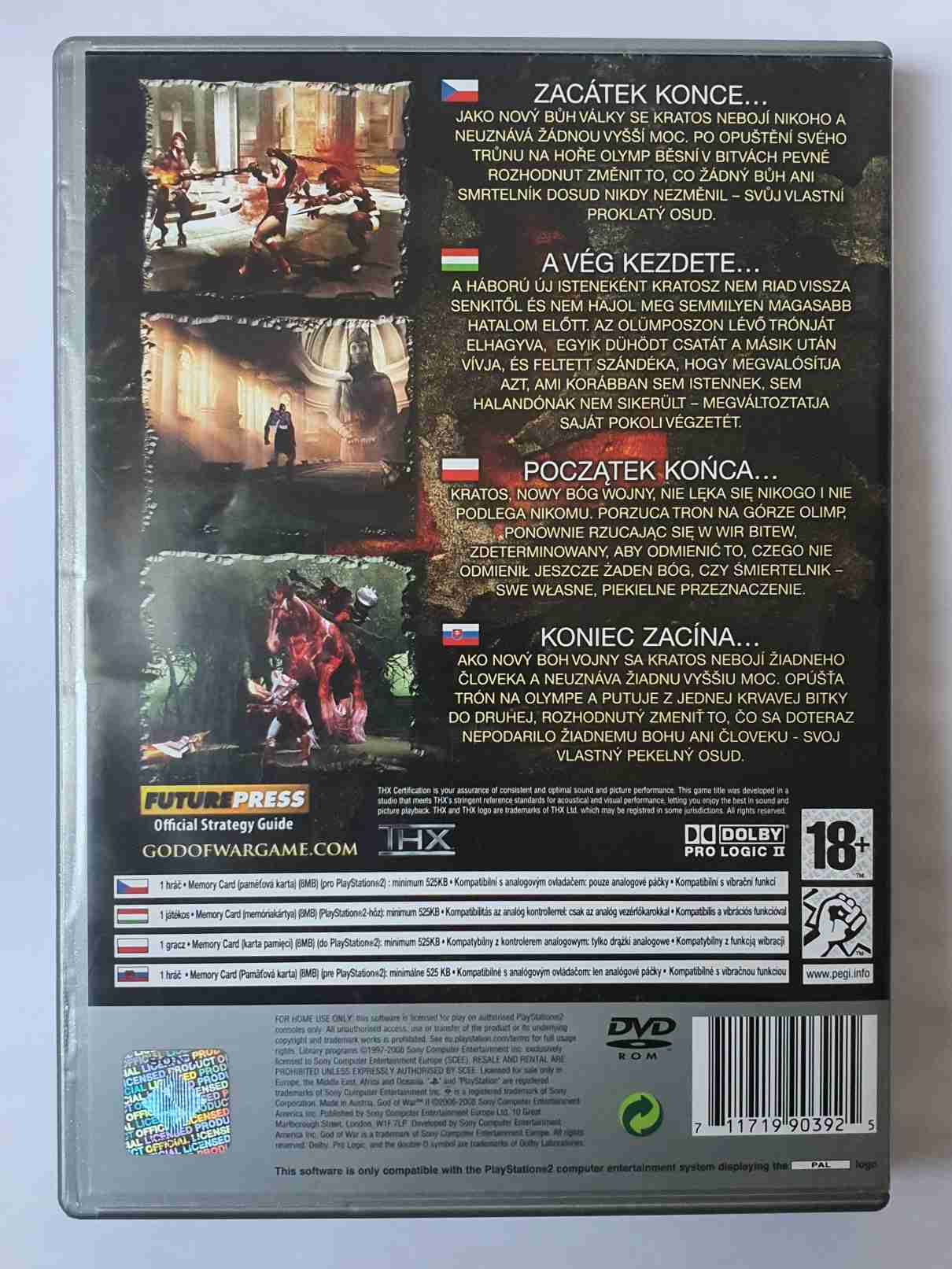 GOD OF WAR 2 -EN-CZ- PLATINUM 