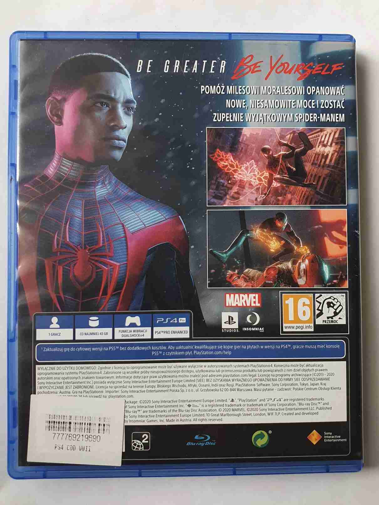 SPIDER-MAN MILES MORALES -PL-EN-