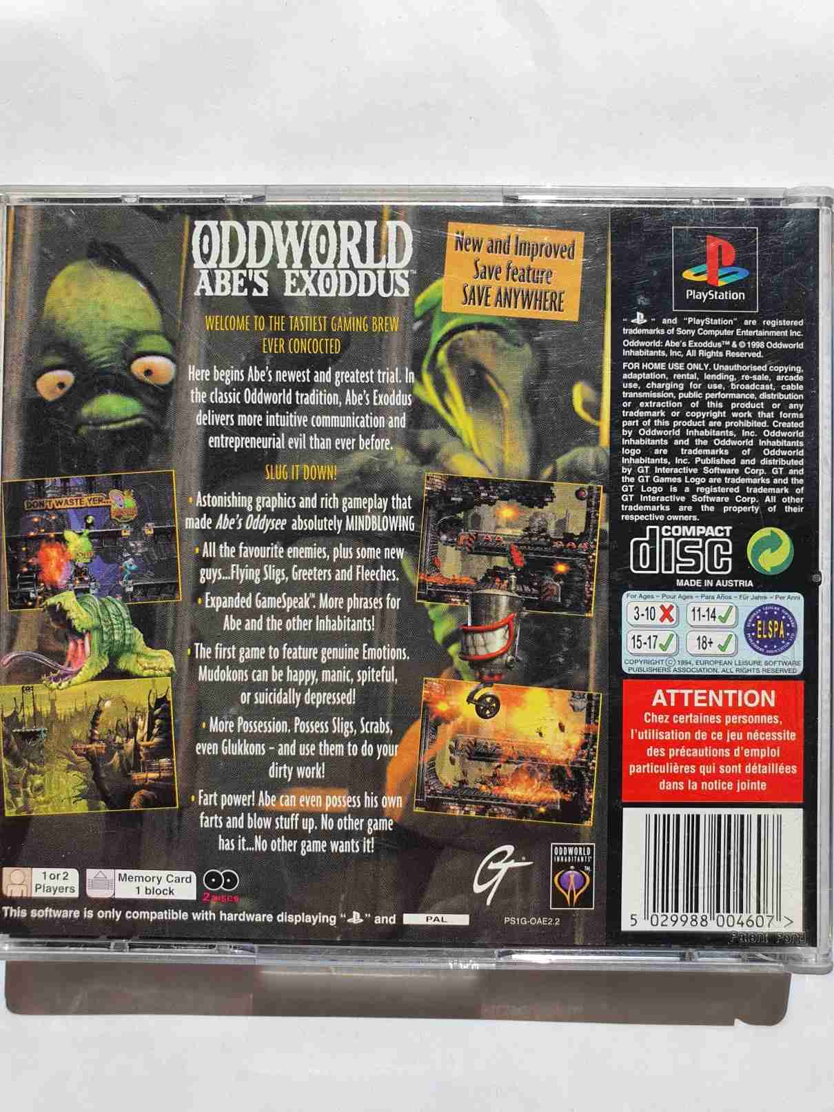 ODDWORLD ABE,S EXODUS -EN-