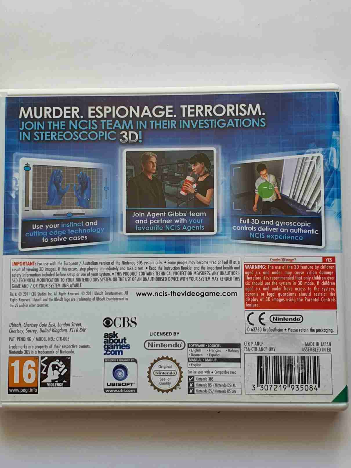 NCIS 3D BASED ON THE TV SERIES -EN-