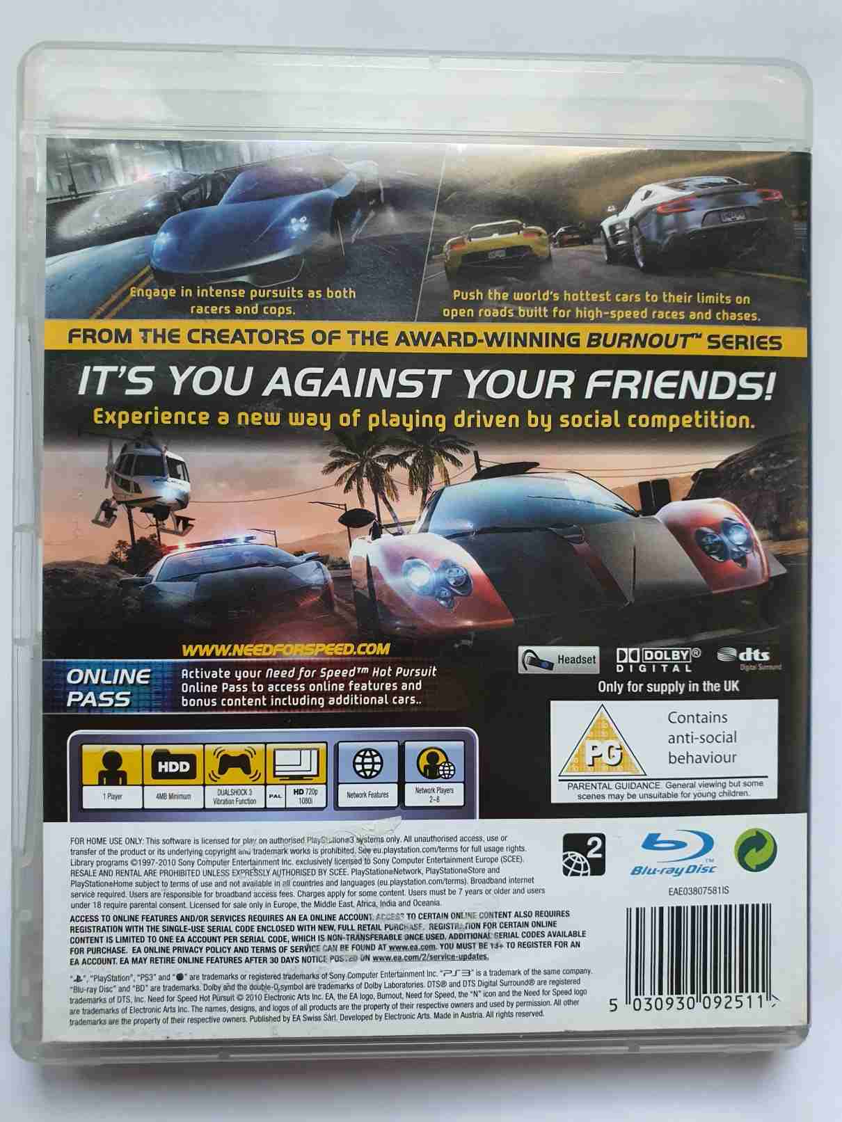 NEED FOR SPEED - HOT PURSUIT -EN-