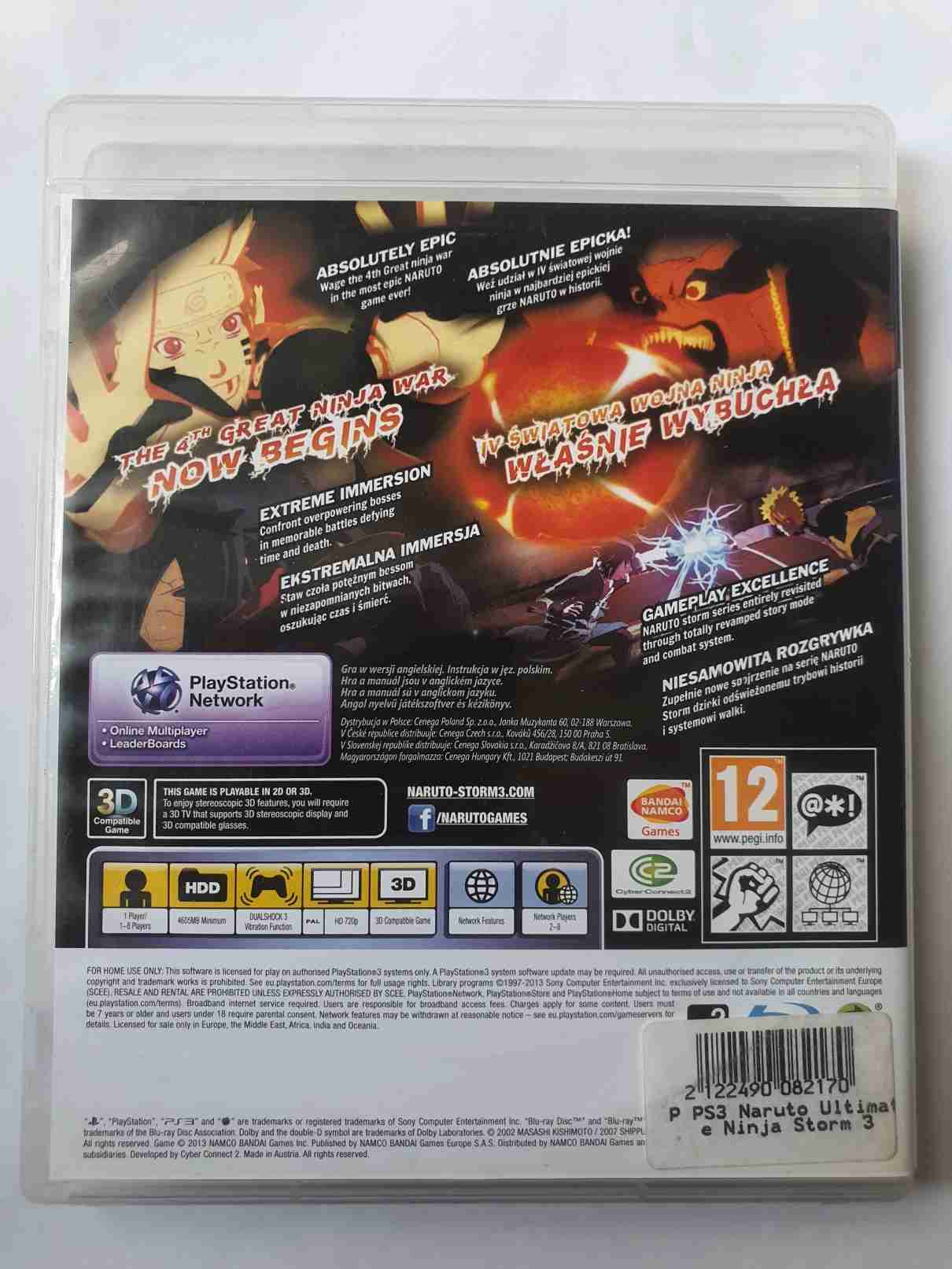 NARUTO SHIPPUDEN ULTIMATE NINJA STORM 3 -EN-