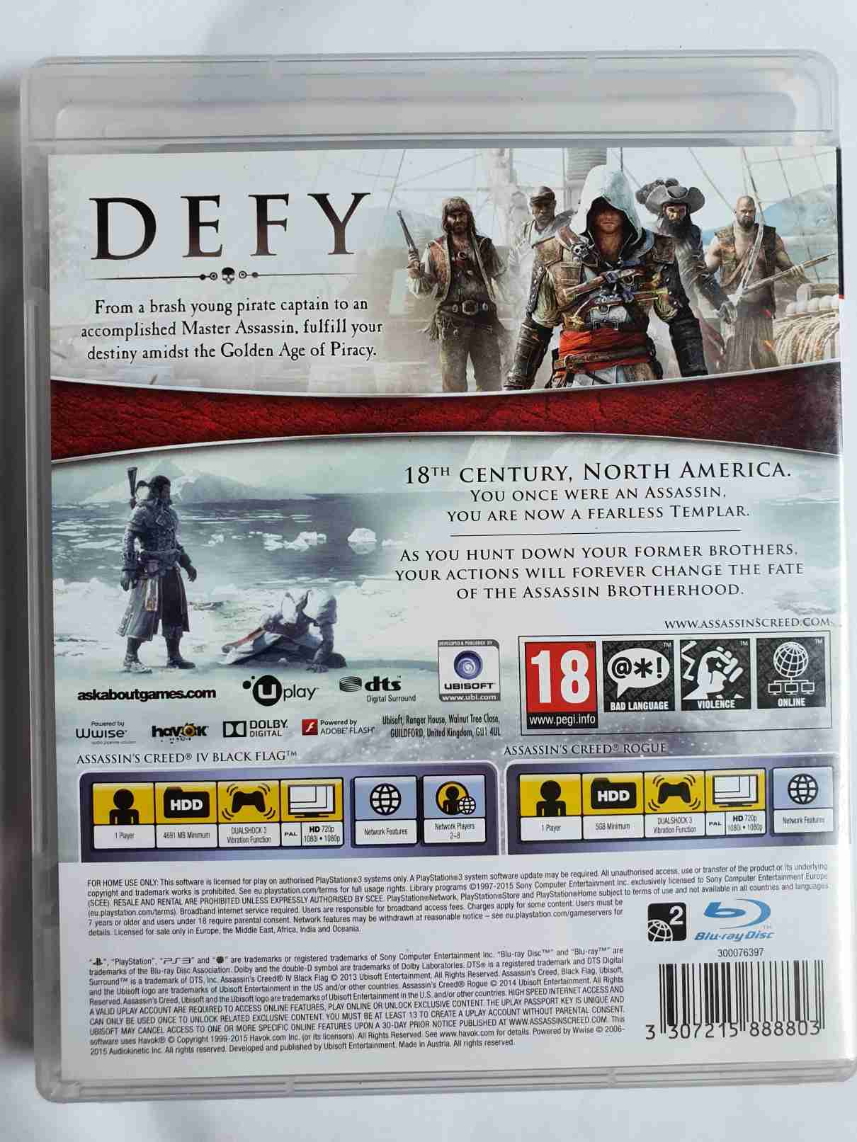 ASSASSIN,S CREED-BLACK FLAG-ROGUE-EN- 