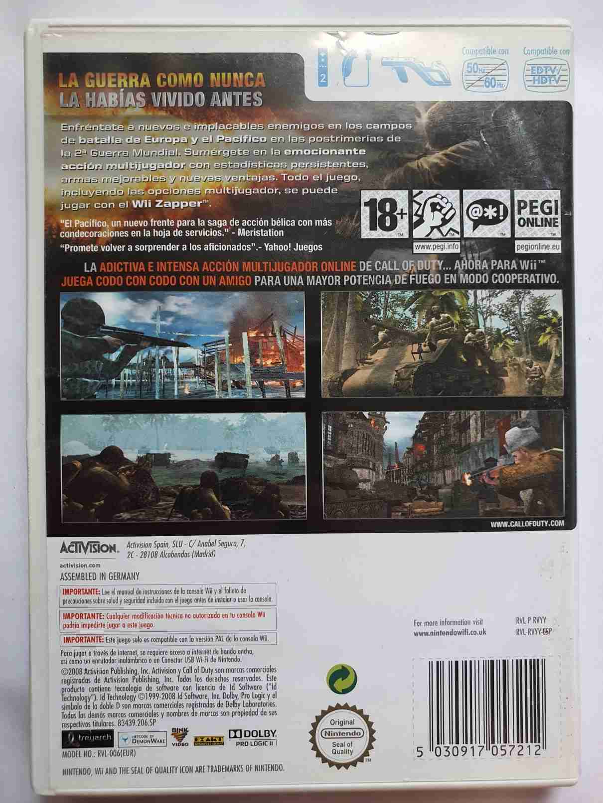 CALL OF DUTY WORLD AT WAR -EN-