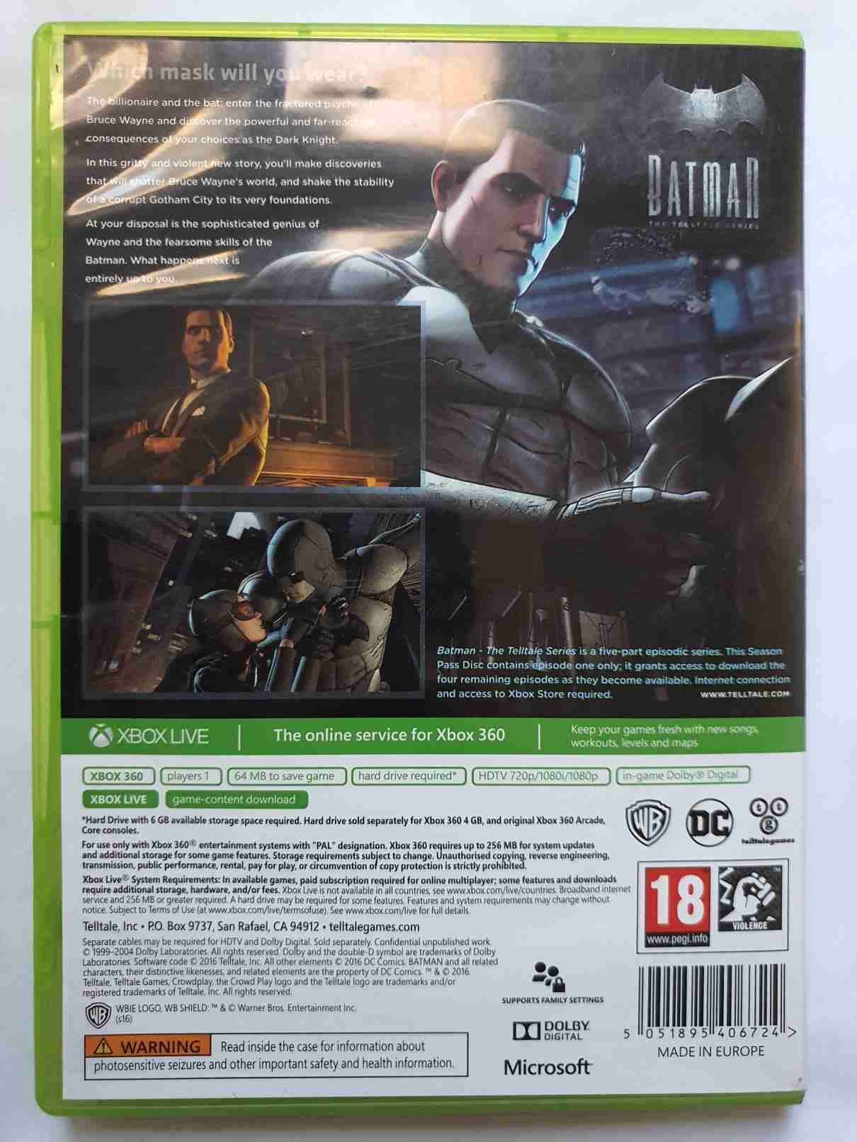 BATMAN THE TELLTALE SERIES -EN-