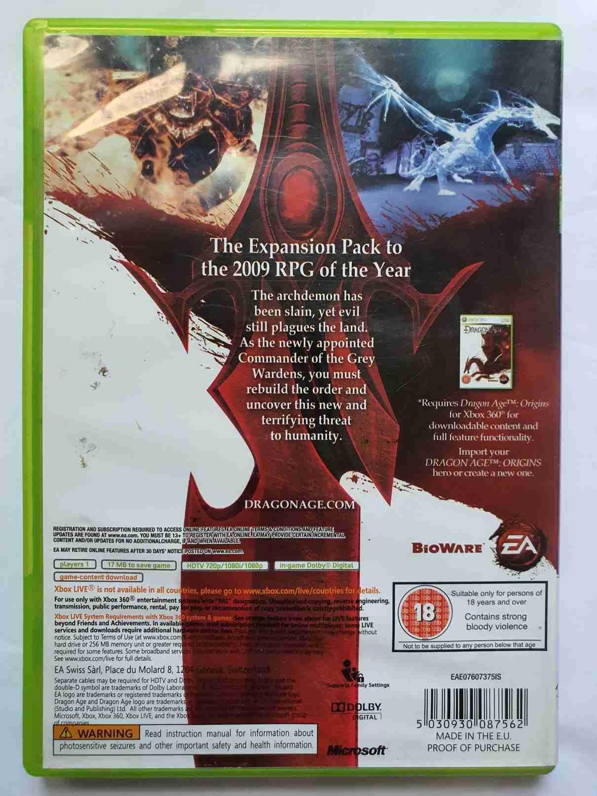 DRAGON AGE ORIGINS - AWAKENING -EN- 