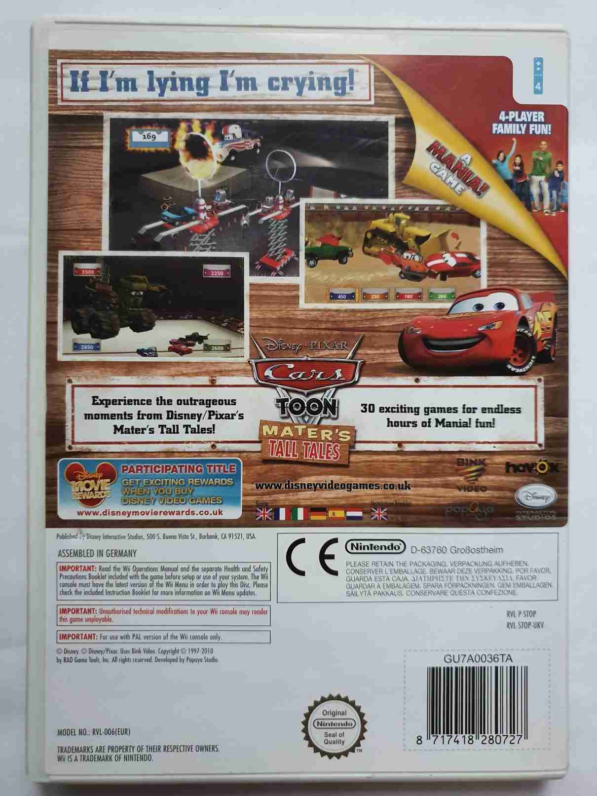 DISNEY PIXAR CARS TOON MATER,S TALL TALES -EN-