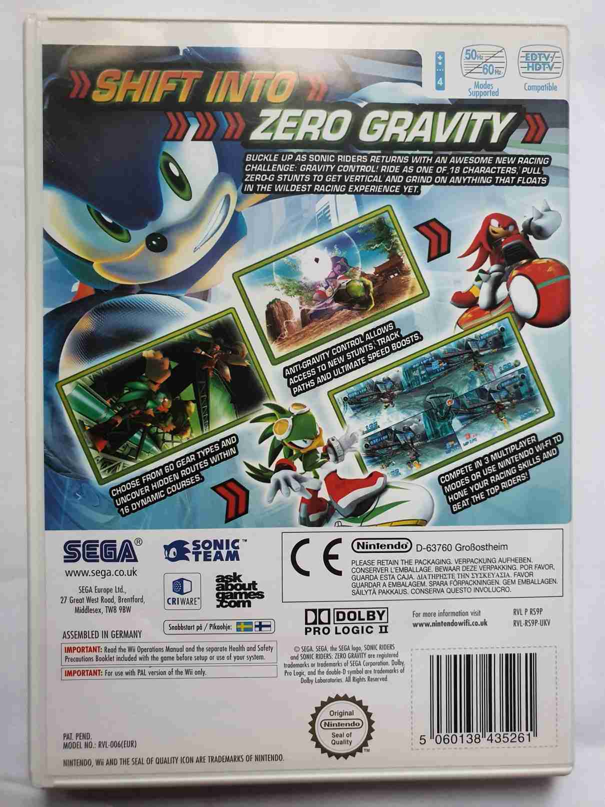 SONIC RIDERS ZERO GRAVITY -EN-