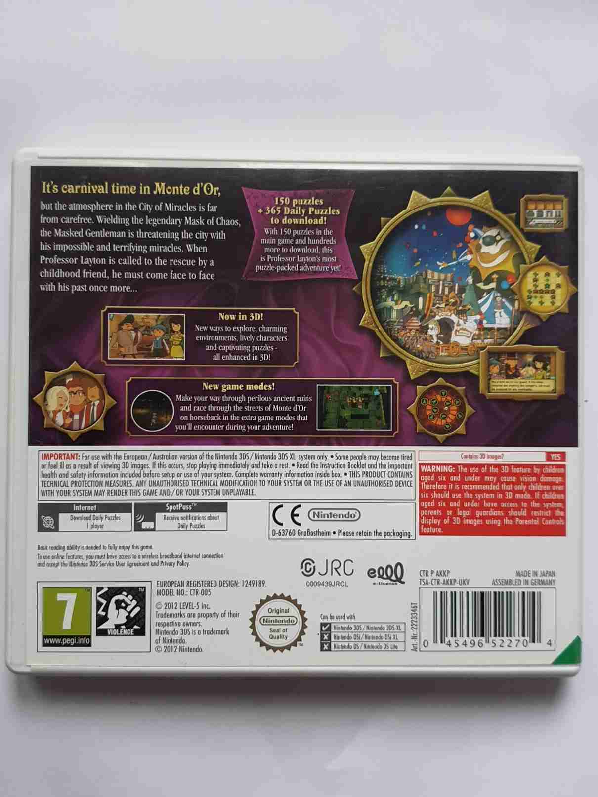 PROFESSOR LAYTON AND THE MIRACLE MASK -EN-