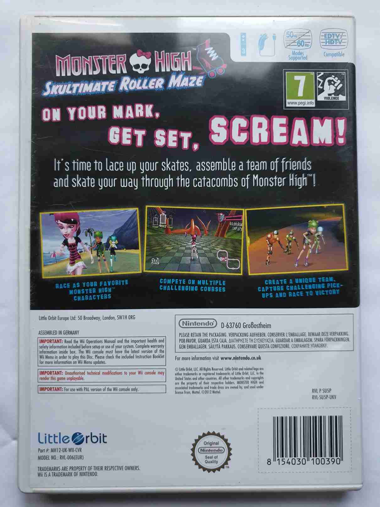 MONSTER HIGH SKULTIMATE ROLLER MAZE -EN-