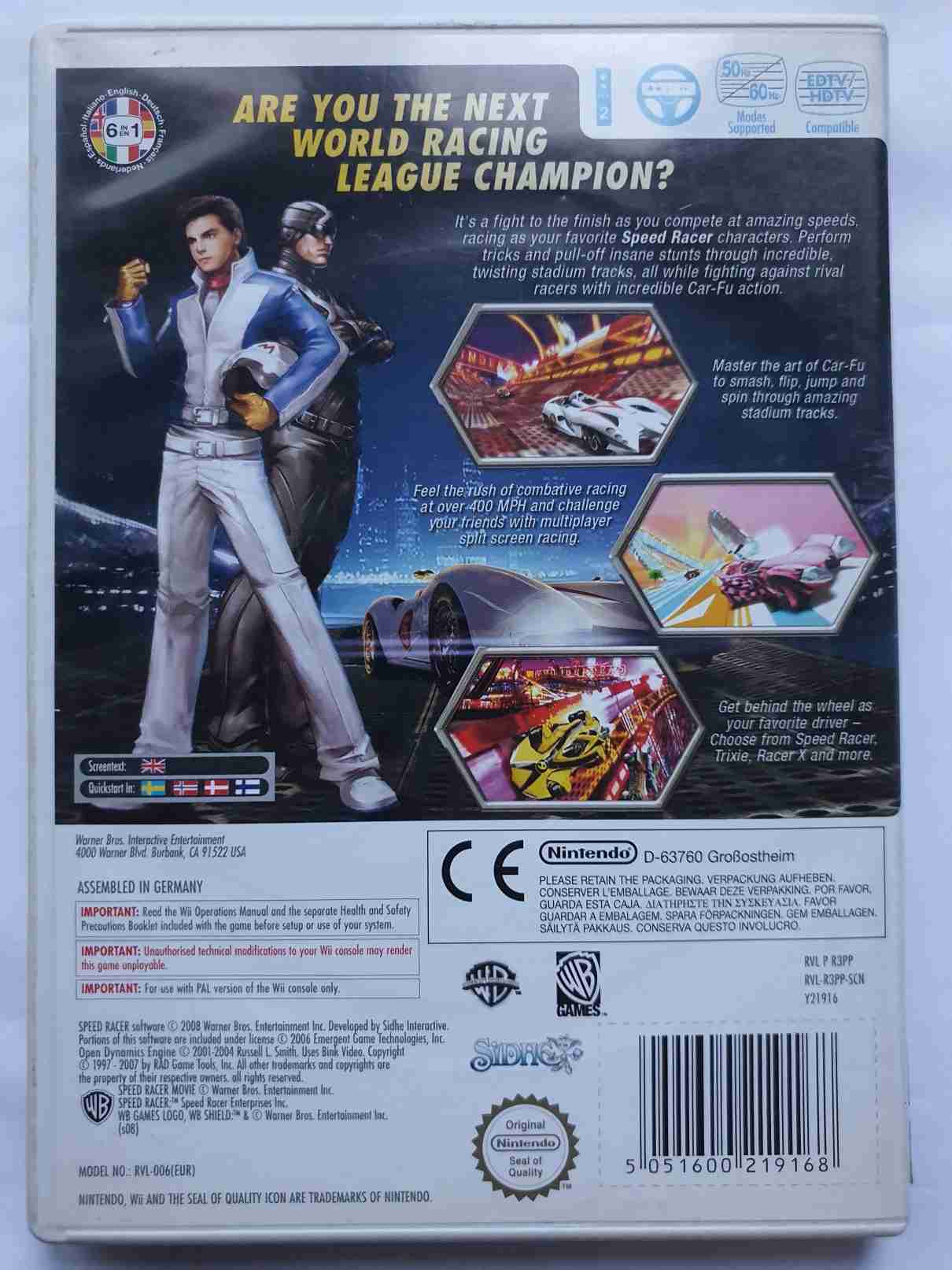 SPEED RACER THE VIDEOGAME -EN-