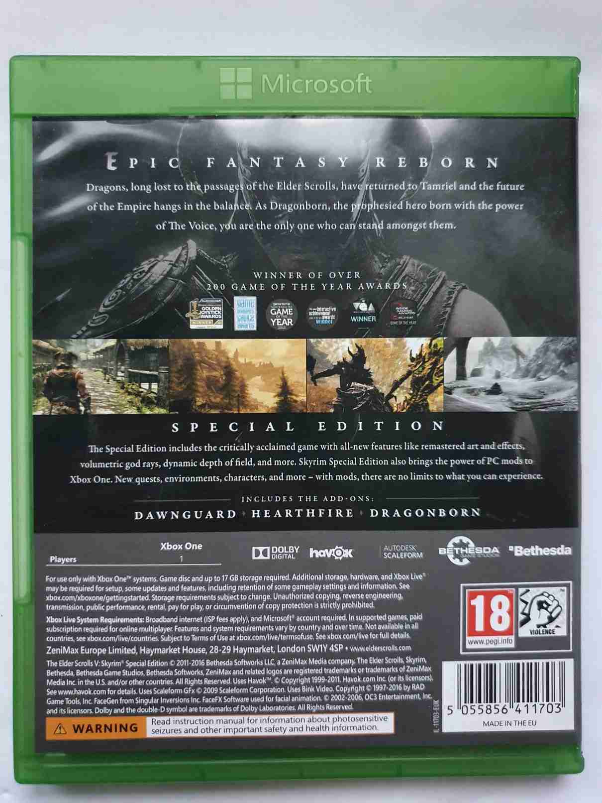 THE ELDER SCROLLS V SKYRIM SPECIAL EDITION -EN-