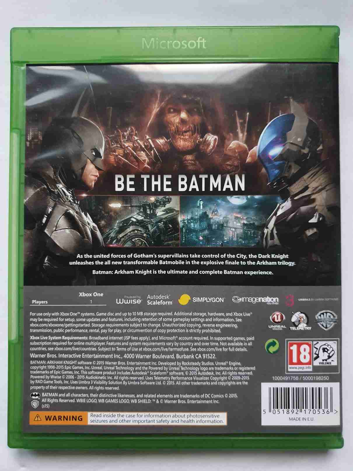 BATMAN ARKHAM KNIGHT -EN-