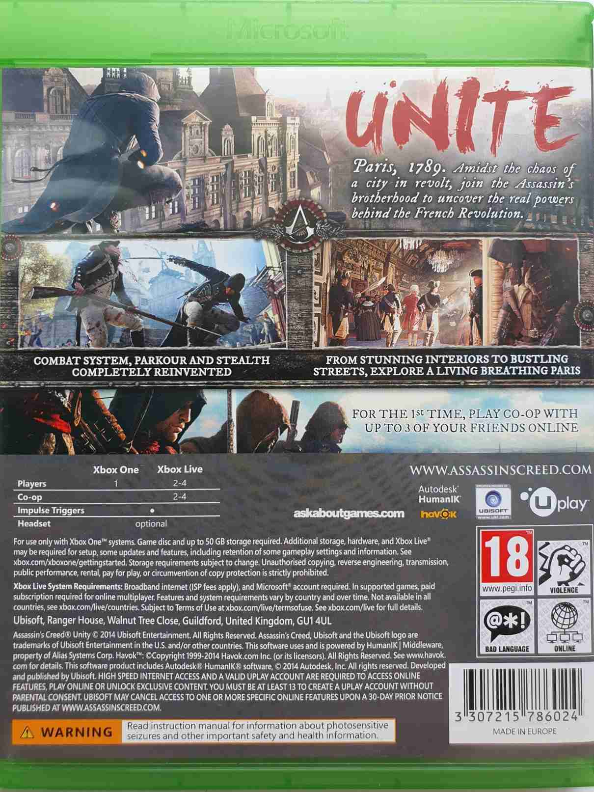 ASSASSIN'S CREED UNITY -EN-