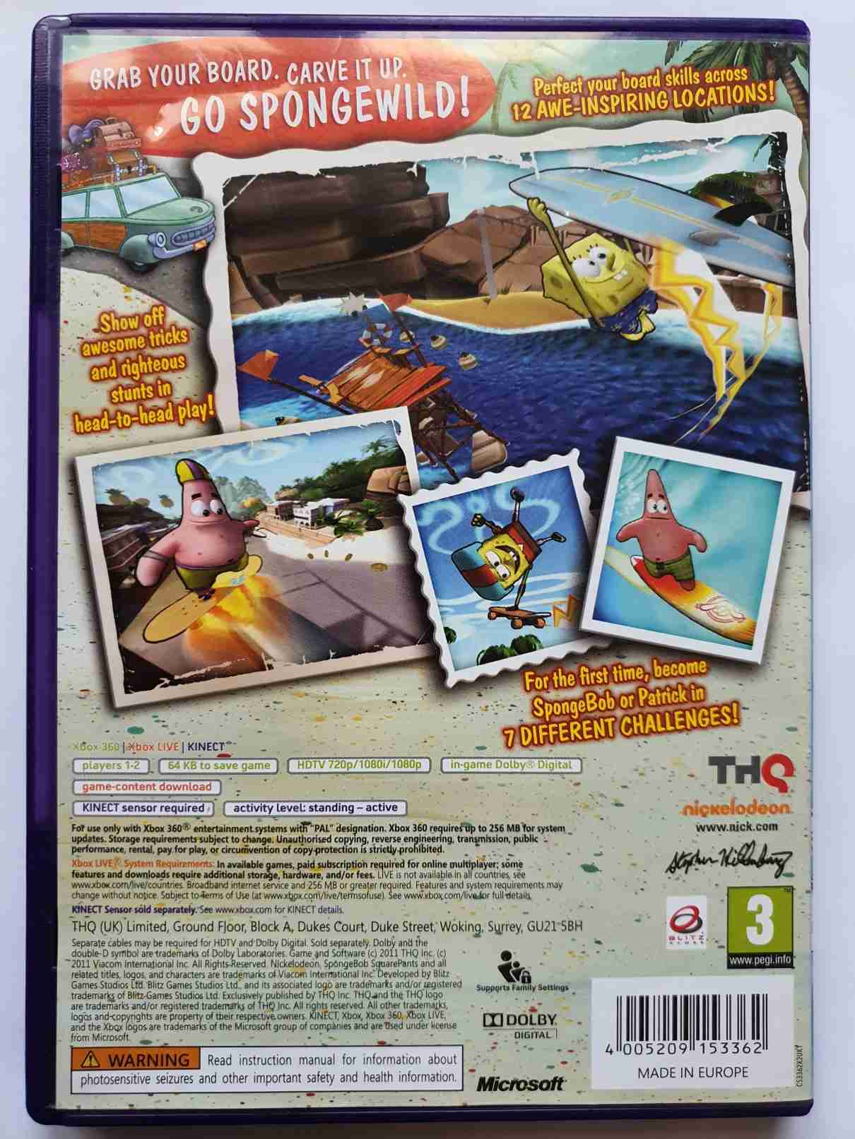 SPONGEBOB SURF AND SKATE ROADTRIP -EN-