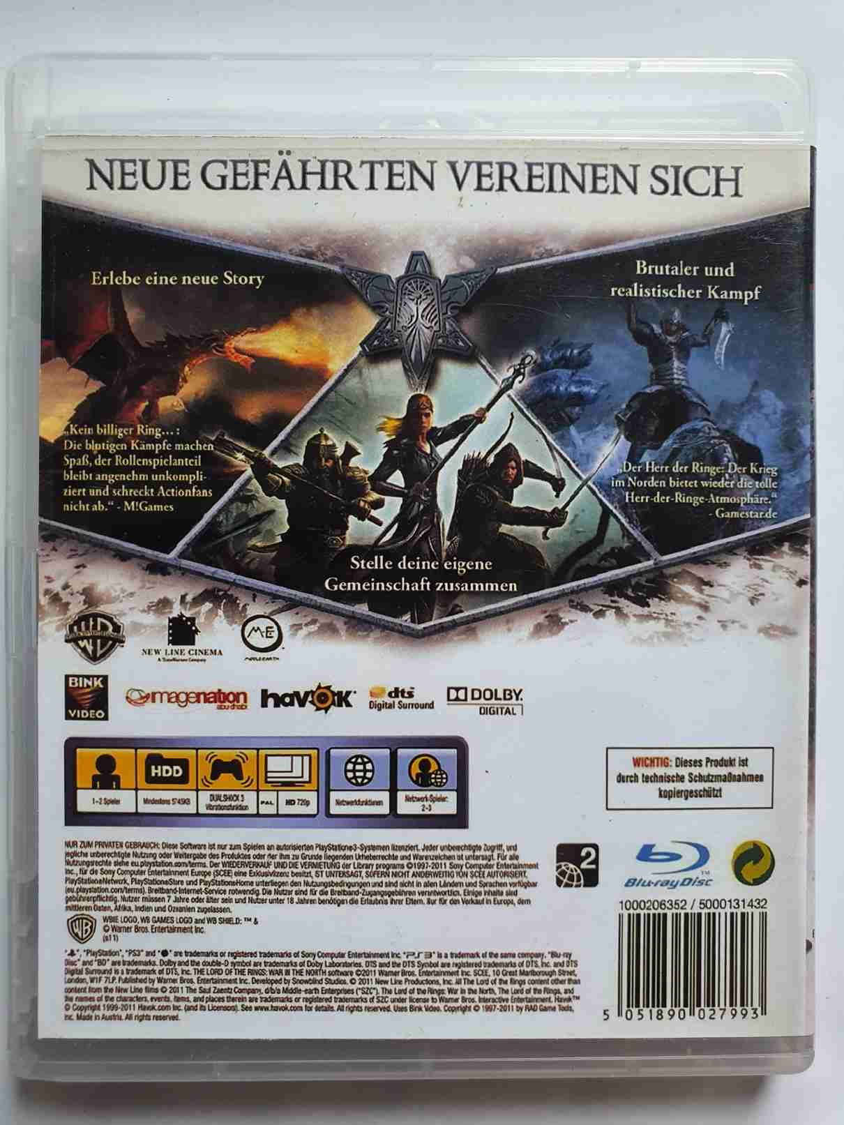 DER HERR DER RINGE DER KRIEG IM NORDEN - DE-