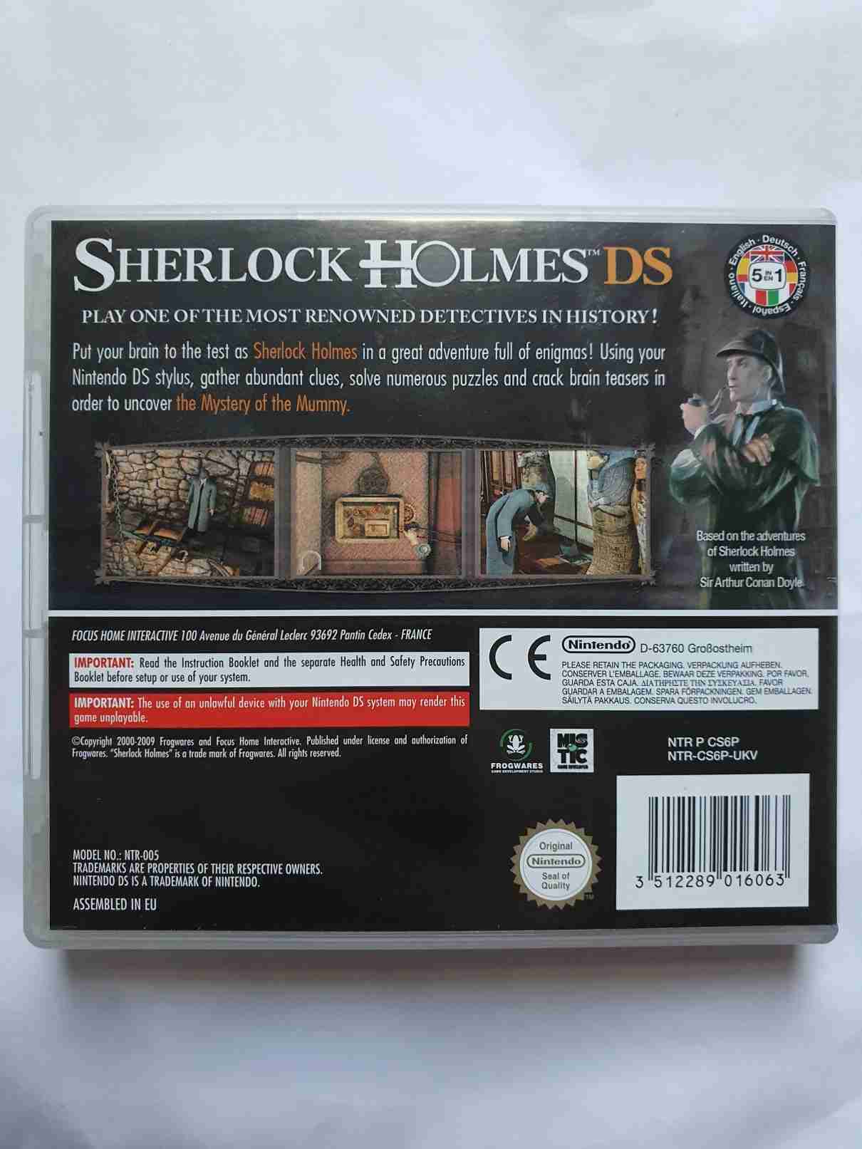 SHERLOCK HOLMES DS -EN-