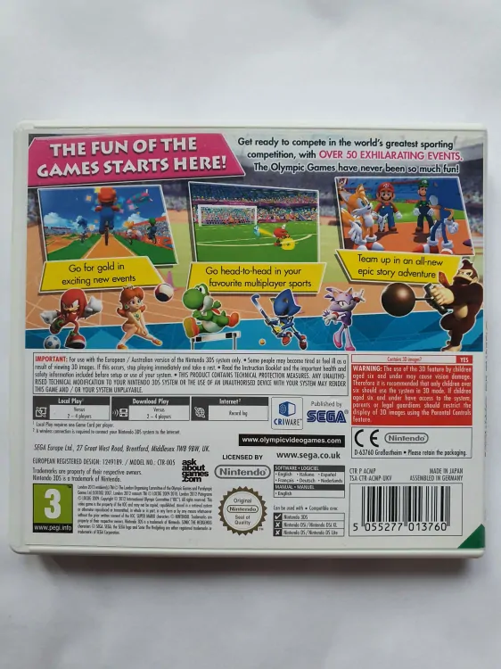 MARIO AND SONIC AT THE LONDON 2012 OLYMPIC GAMES -EN-