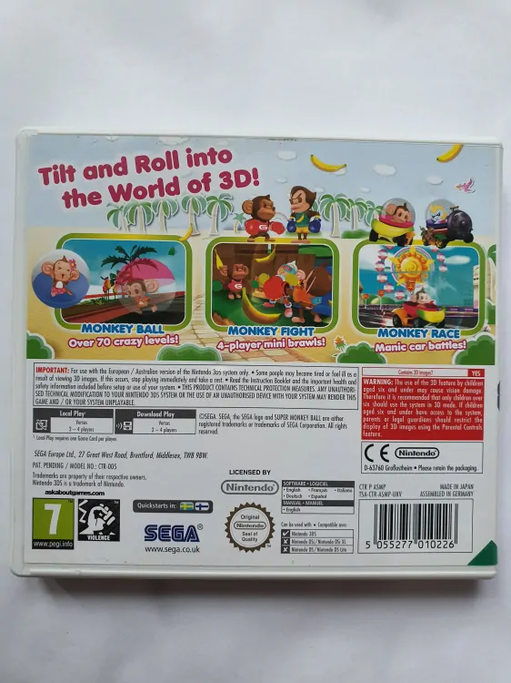 SUPER MONKEY BALL 3D - EN 