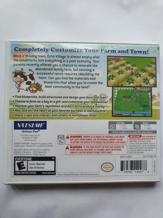 HARVEST MOON 3D A NEW BEGINNING - USA- 