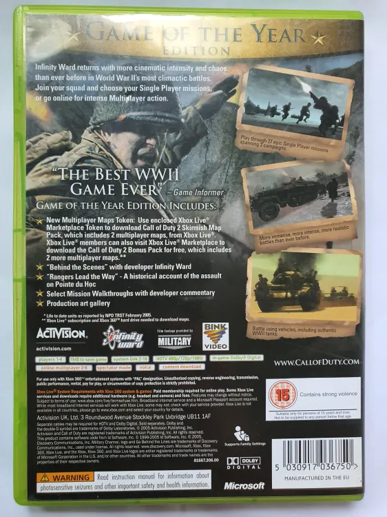 CALL OF DUTY 2 GAME OF THE YEAR EDITION -EN-