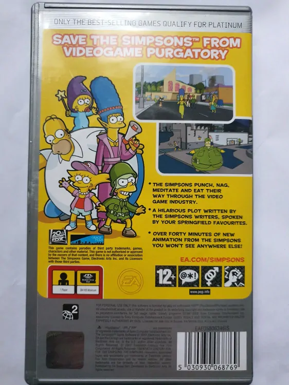 THE SIMPSONS GAME -EN- PLATINUM 