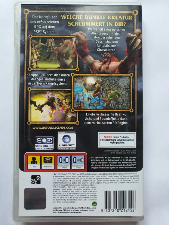 UNTOLD LEGENDS THE WARRIOR'S CODE -DE-